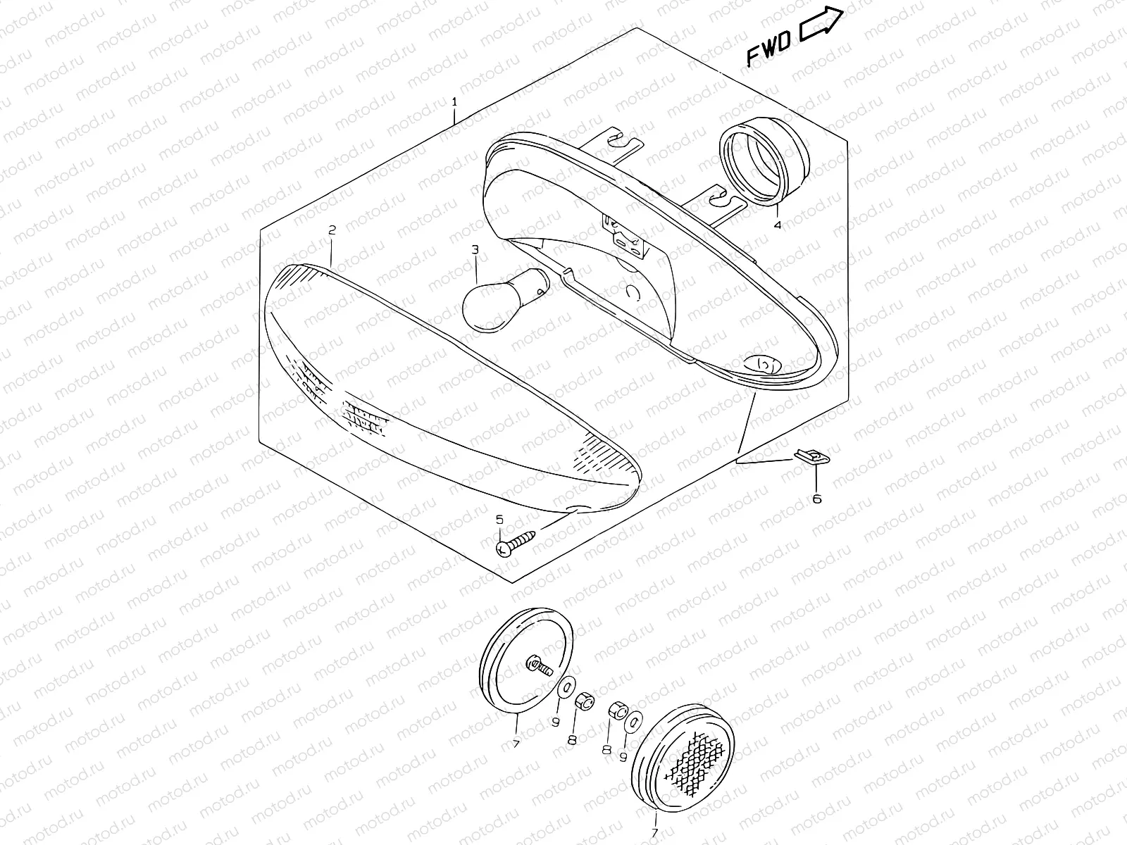 21 - REAR COMBINATION LAMP