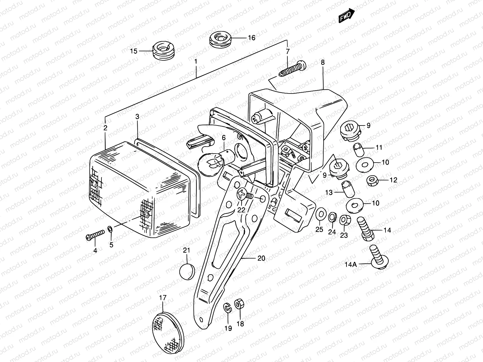 21 - REAR COMBINATION LAMP