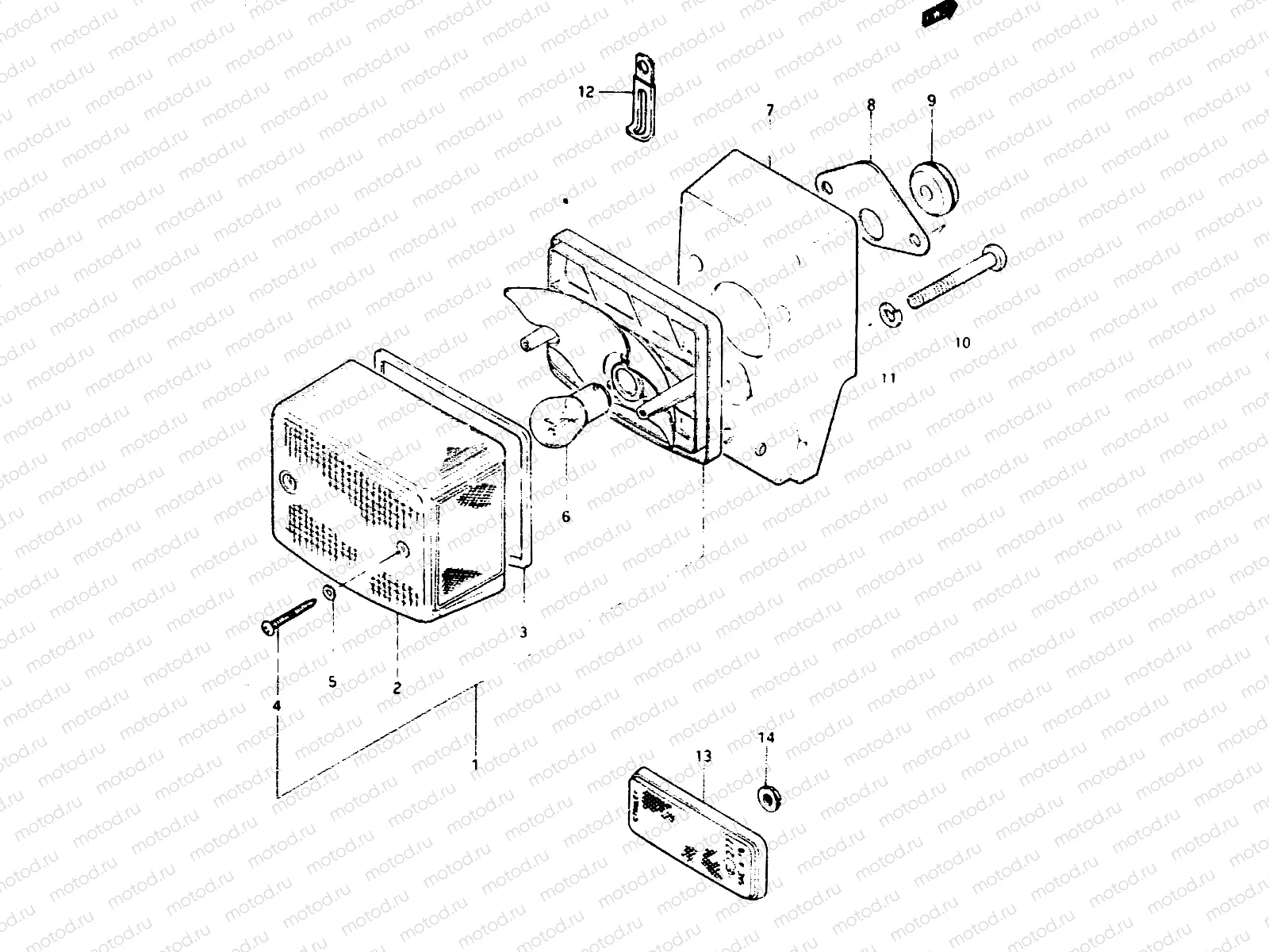 21 - REAR COMBINATION LAMP