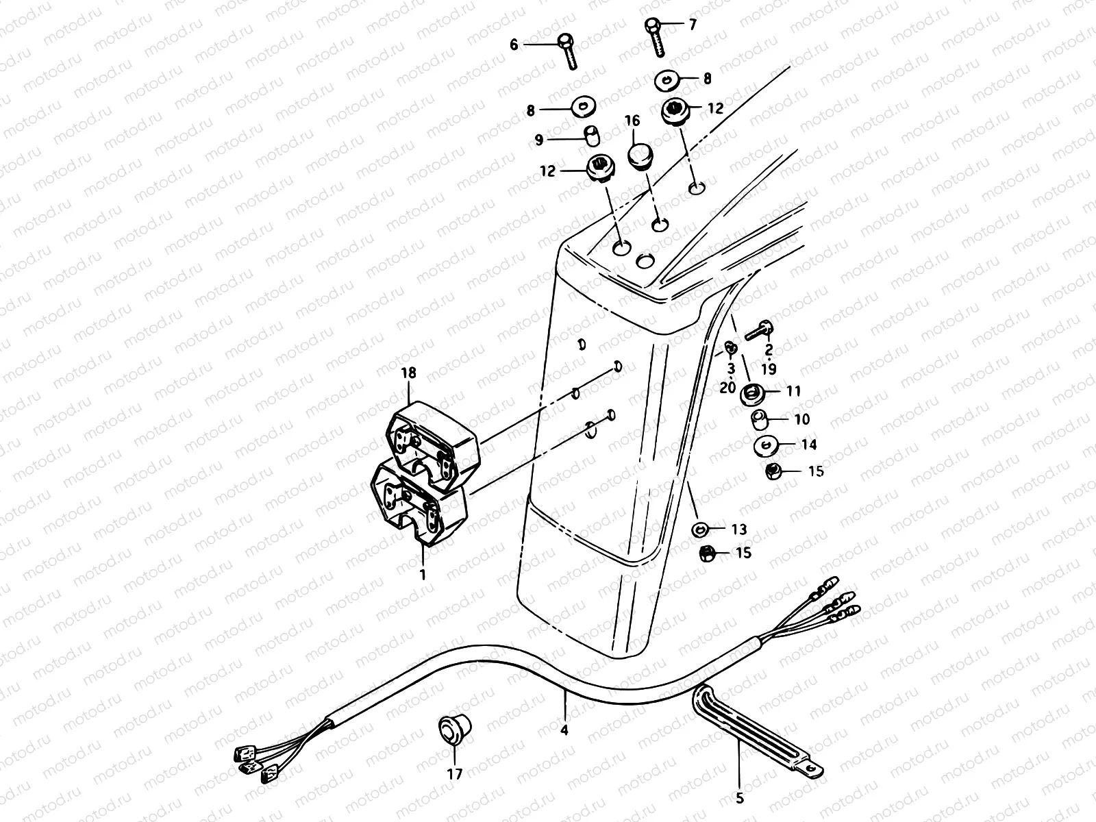 21 - REAR COMBINATION LAMP (E25)
