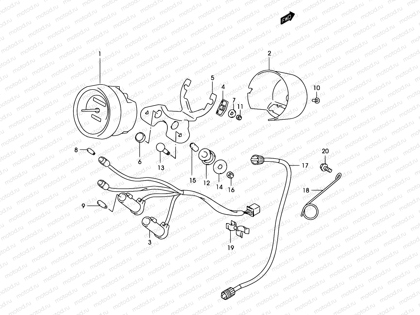 21 - SPEEDOMETER (MODEL K2)