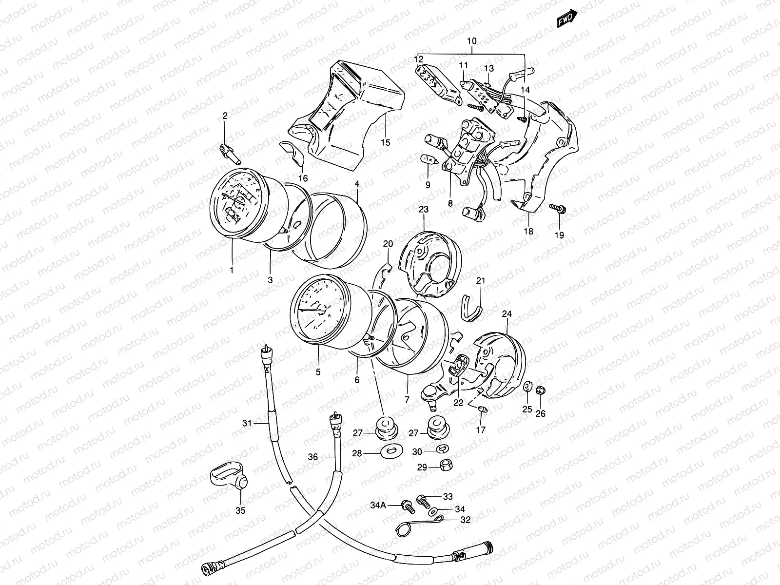 21 - SPEEDOMETER - TACHOMETER