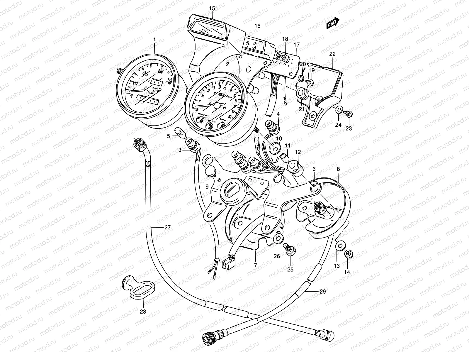 21 - SPEEDOMETER - TACHOMETER (E30)