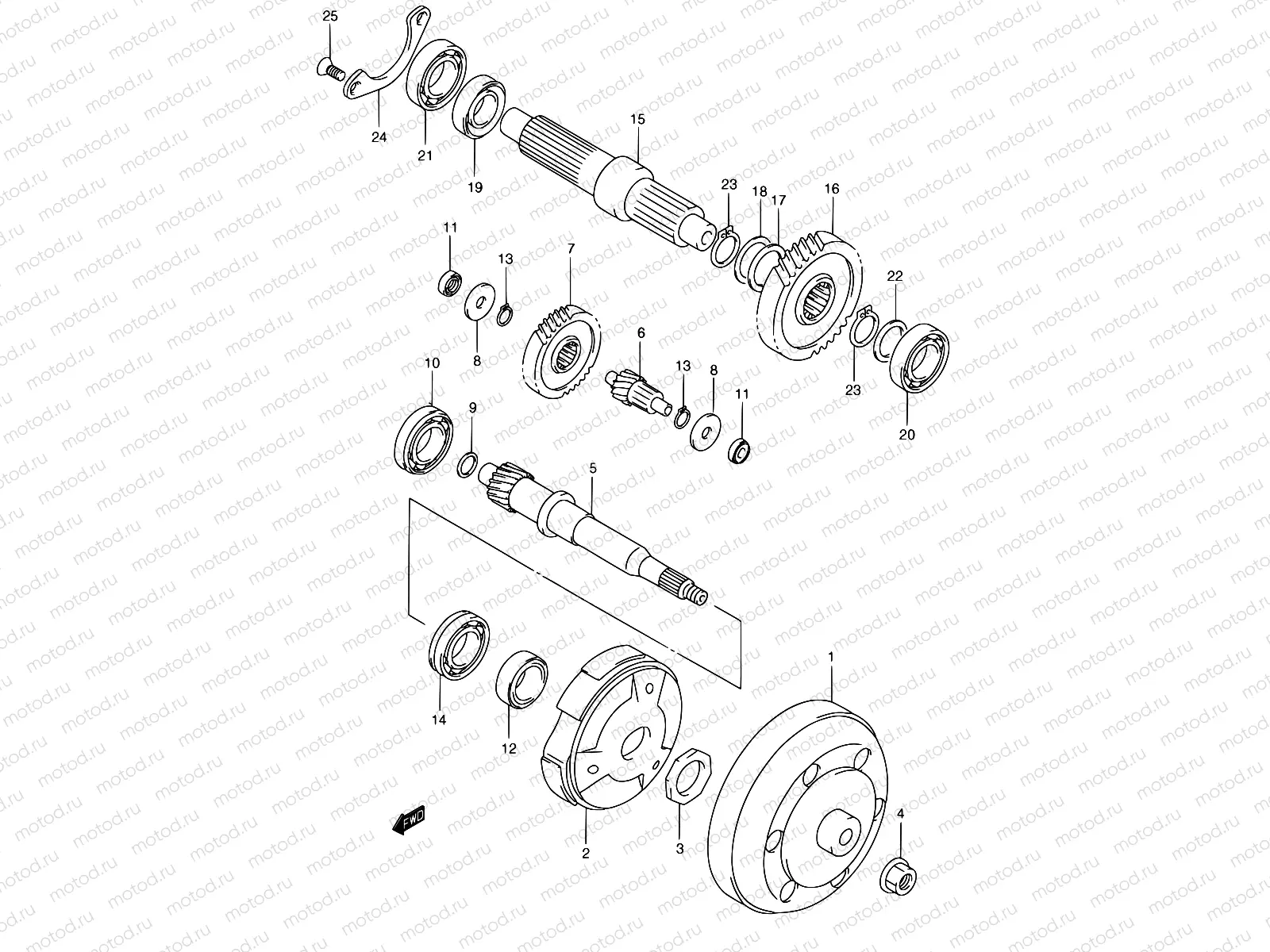 21 - TRANSMISSION (2)(MODEL W/X/Y)