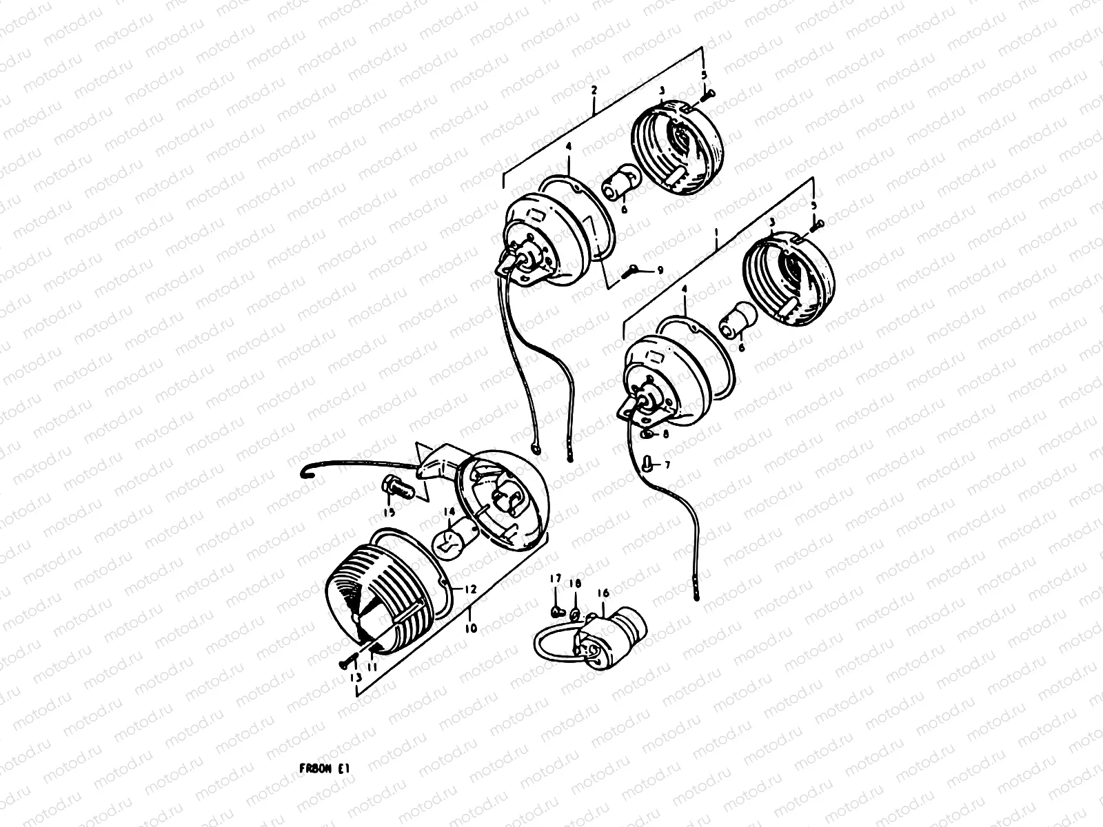21 - TURN SIGNAL LAMP (FR80M)