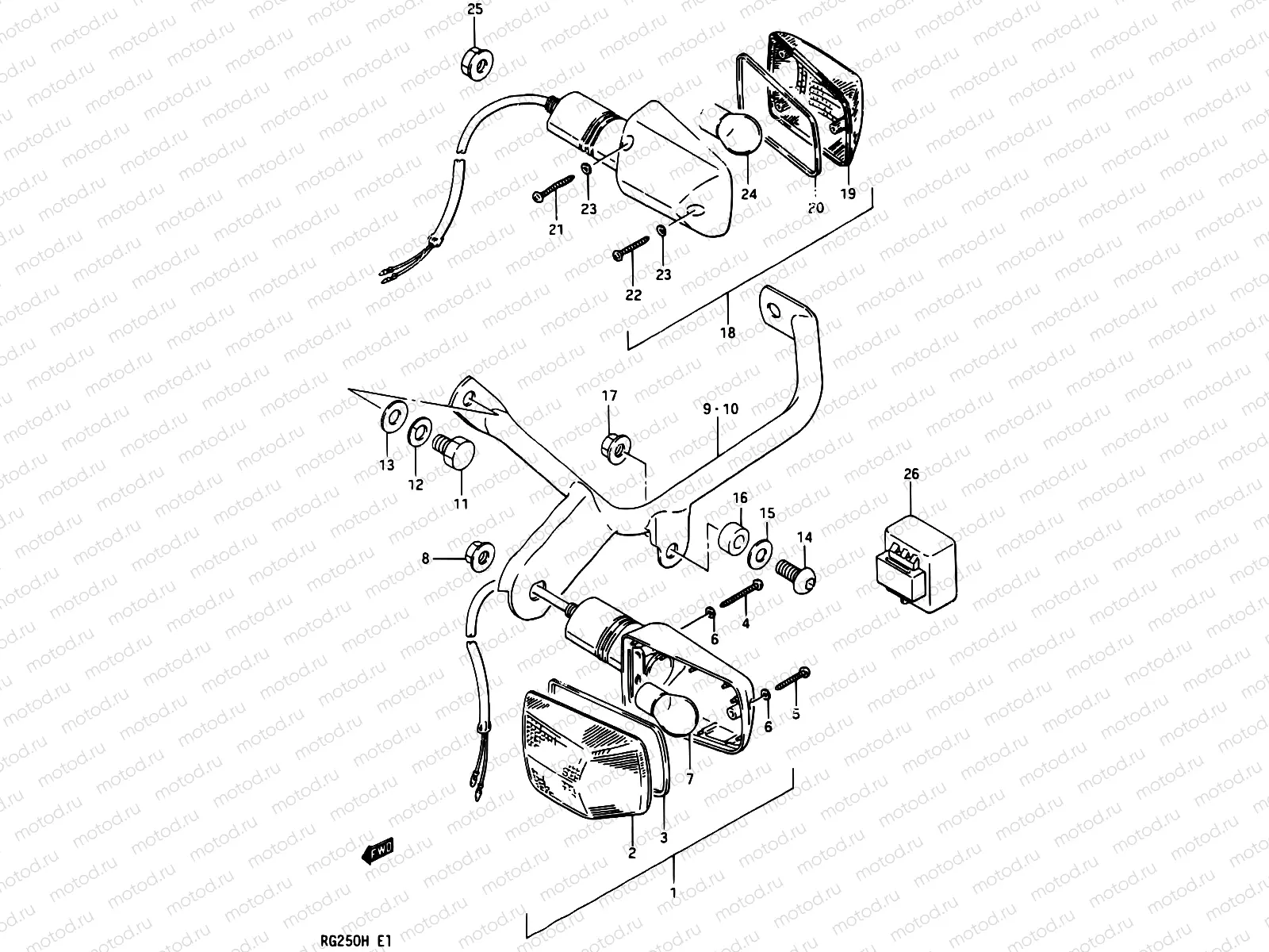 21 - TURNSIGNAL LAMP (E01,E06,E24)