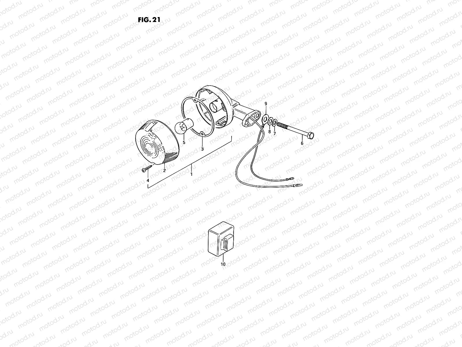 21 - TURNSIGNAL LAMP (E43)