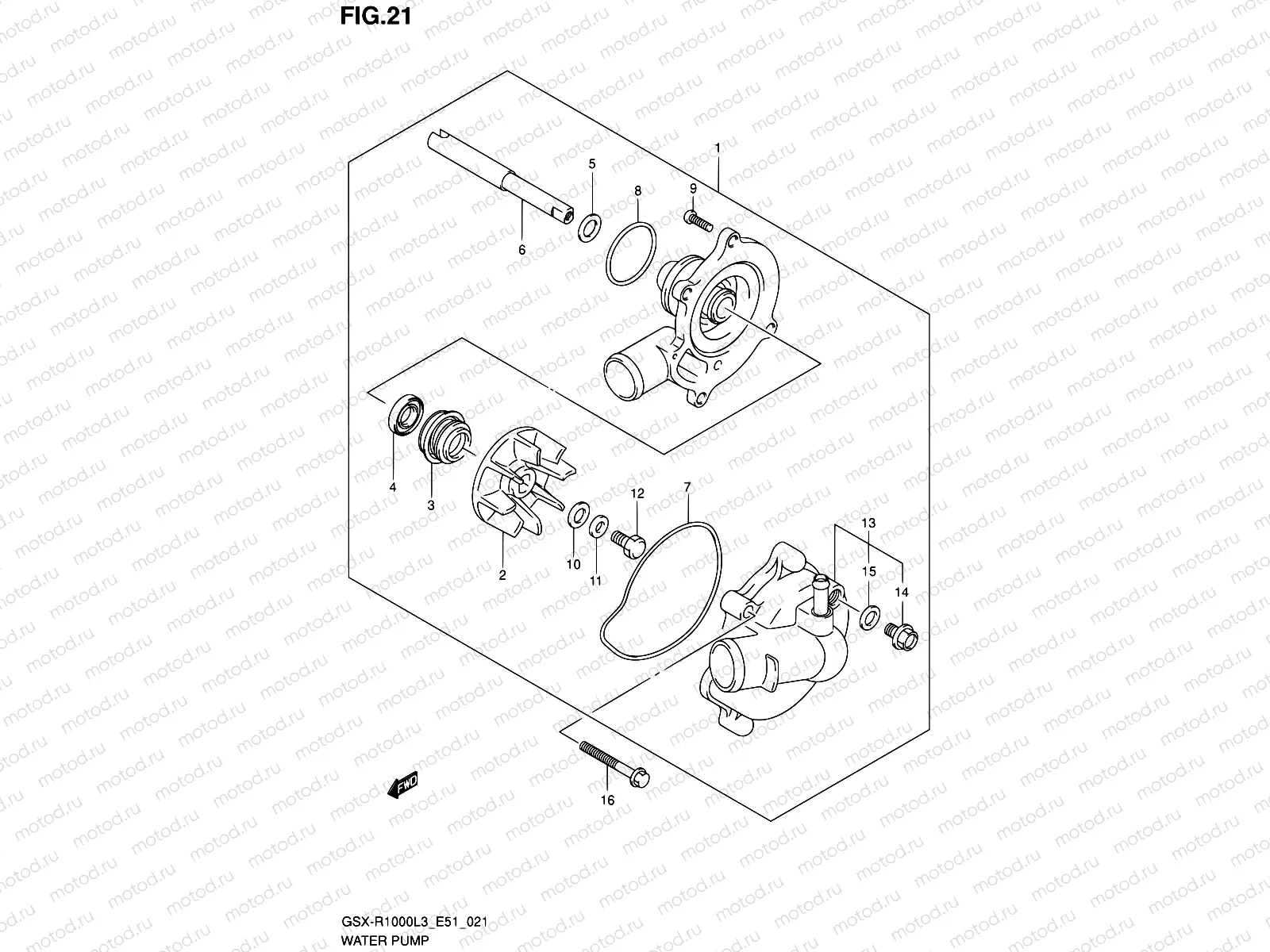 21 - WATER PUMP