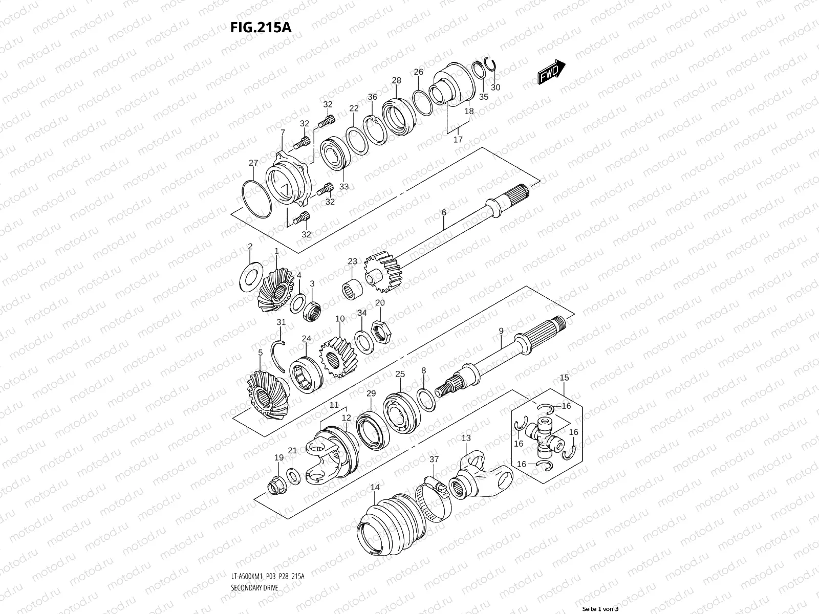 215A - SECONDARY DRIVE
