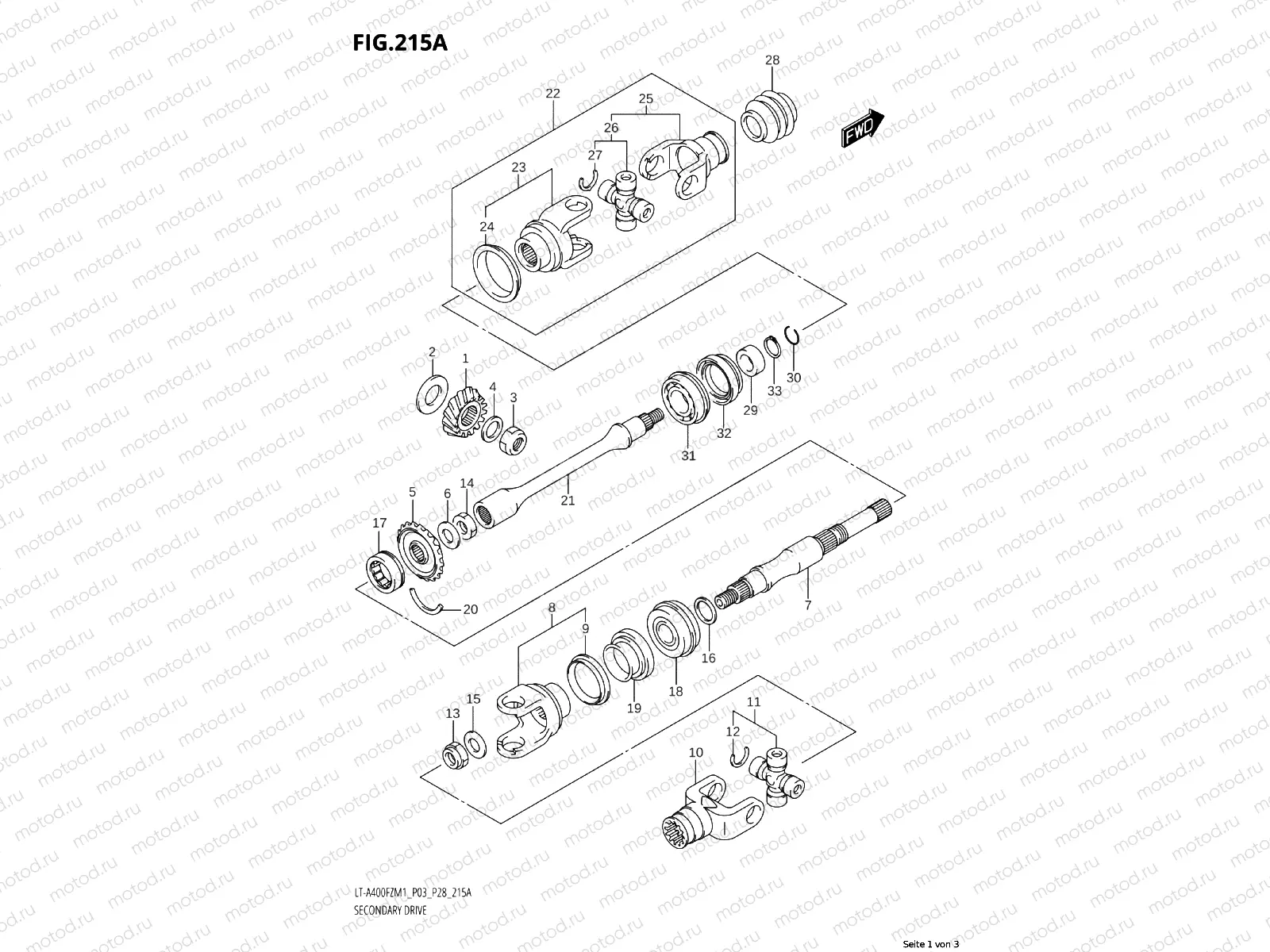 215A - SECONDARY DRIVE