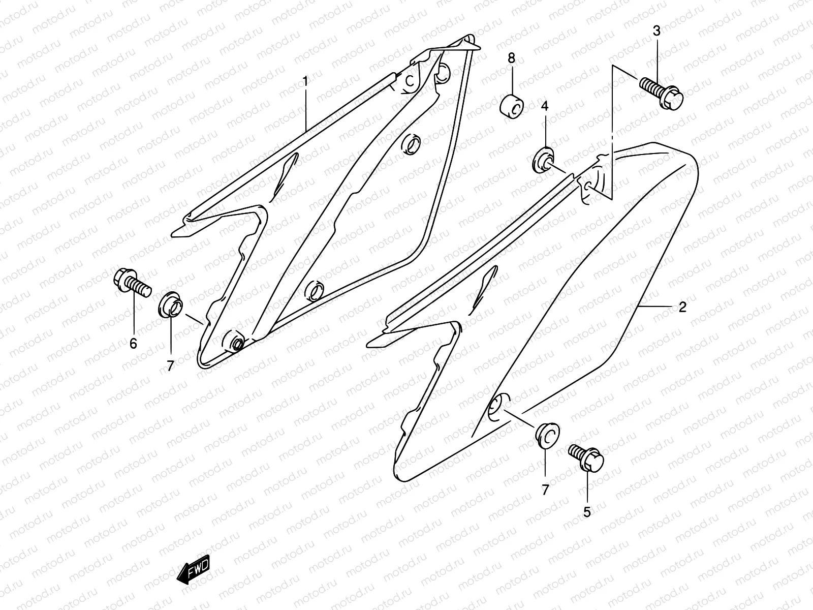 21A - FRAME COVER (MODEL K2)