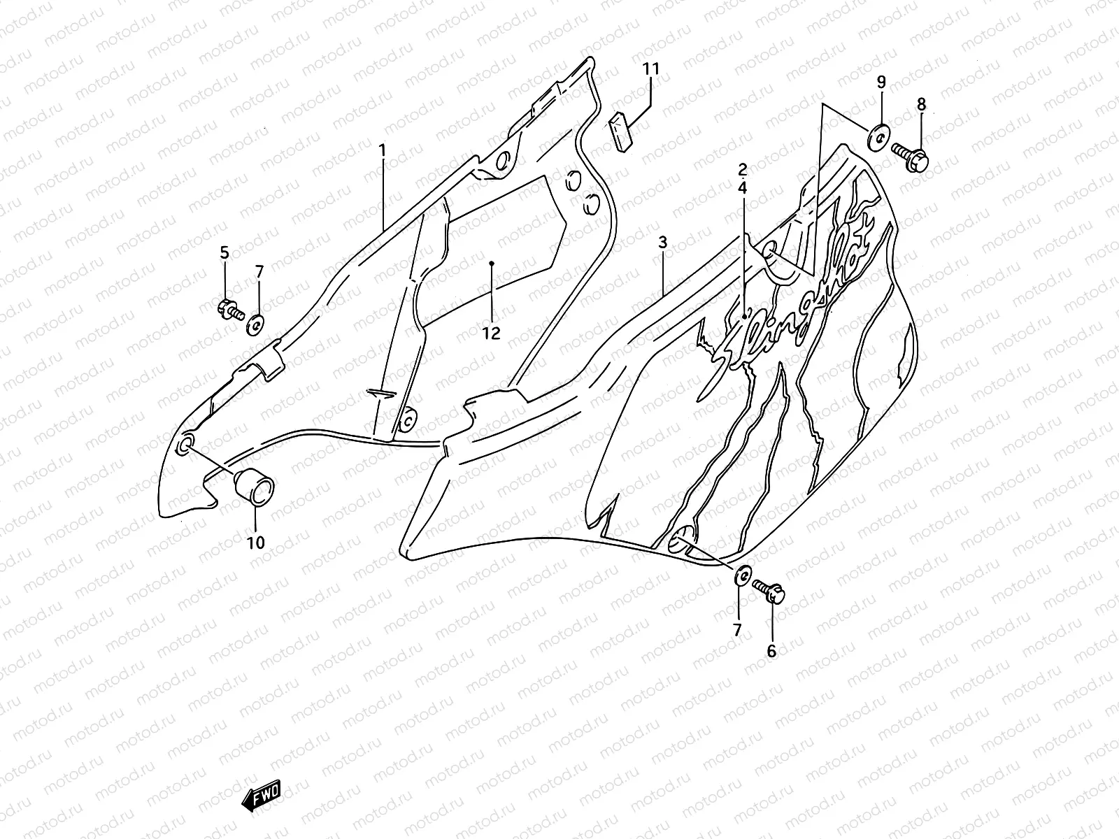 21A - FRAME COVER (MODEL N)