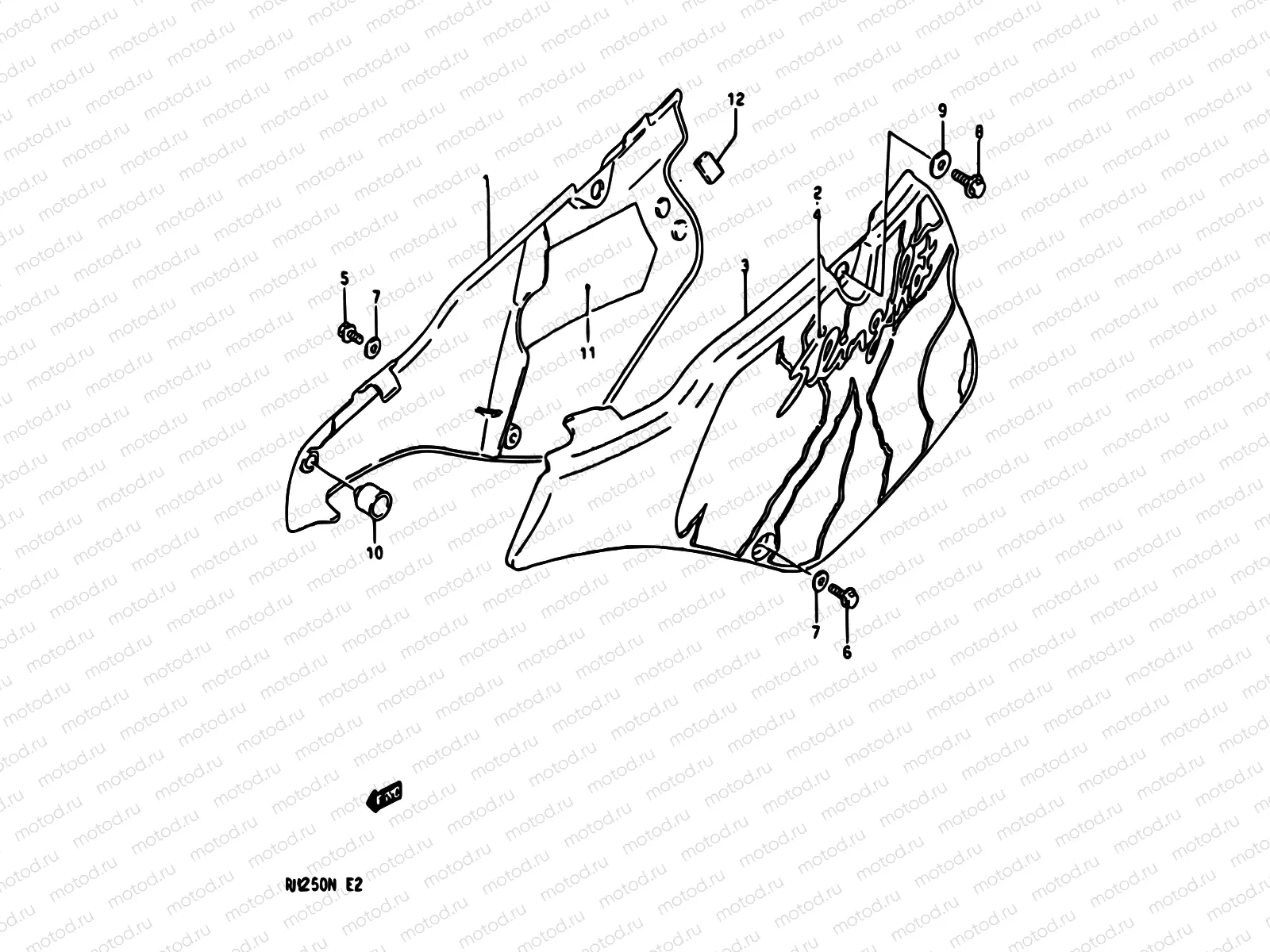 21A - FRAME COVER (MODEL N)