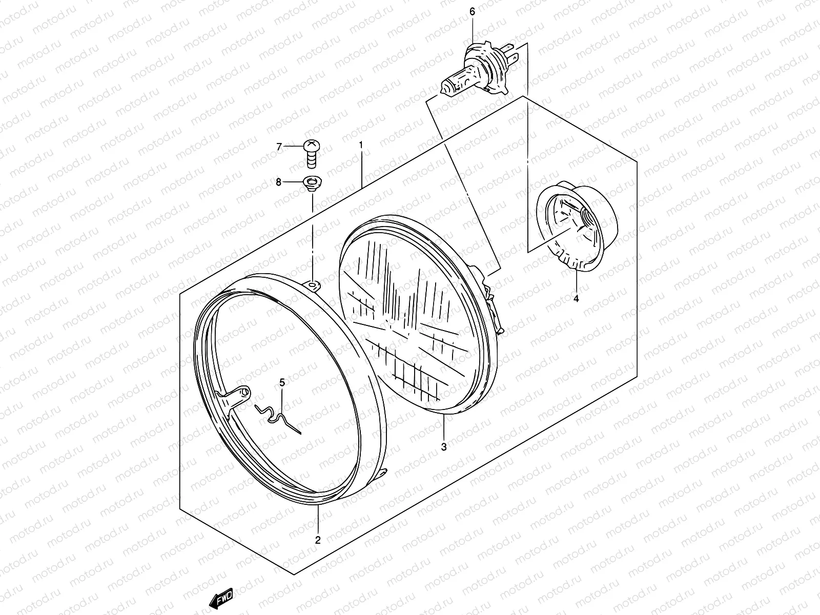 21A - HEADLAMP (MODEL K2/K3/K4/K5 E06,E24)
