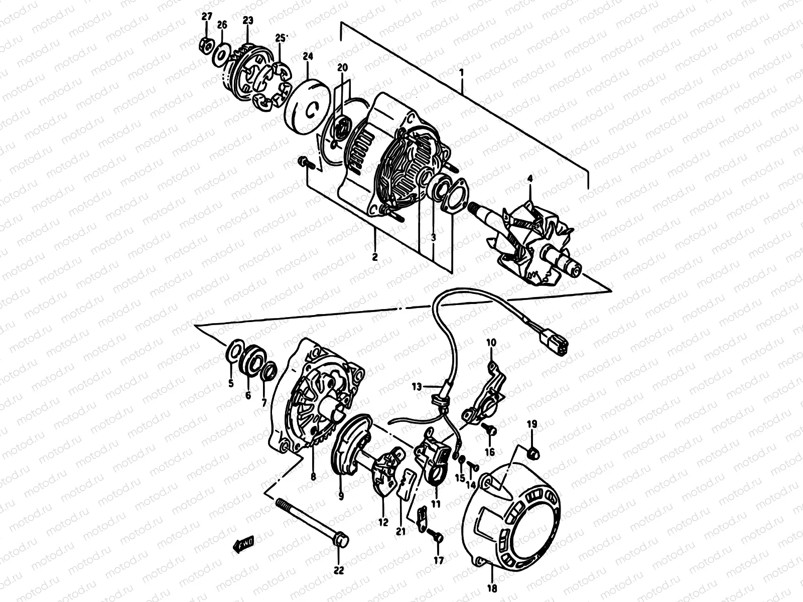22 - ALTERNATOR (E.NO.116198~)