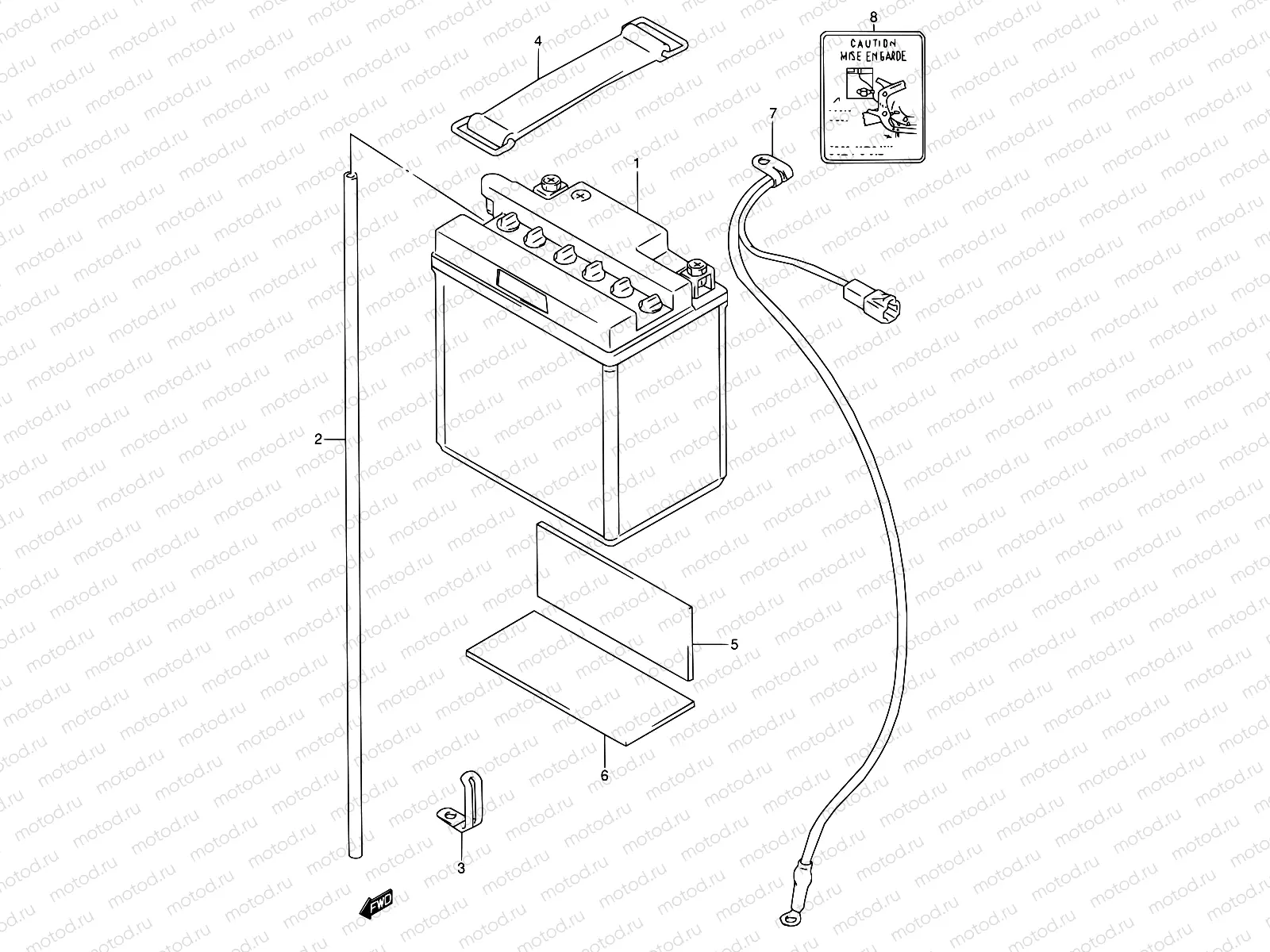22 - BATTERY (~F.NO.103641,E22:~F.NO.101929)