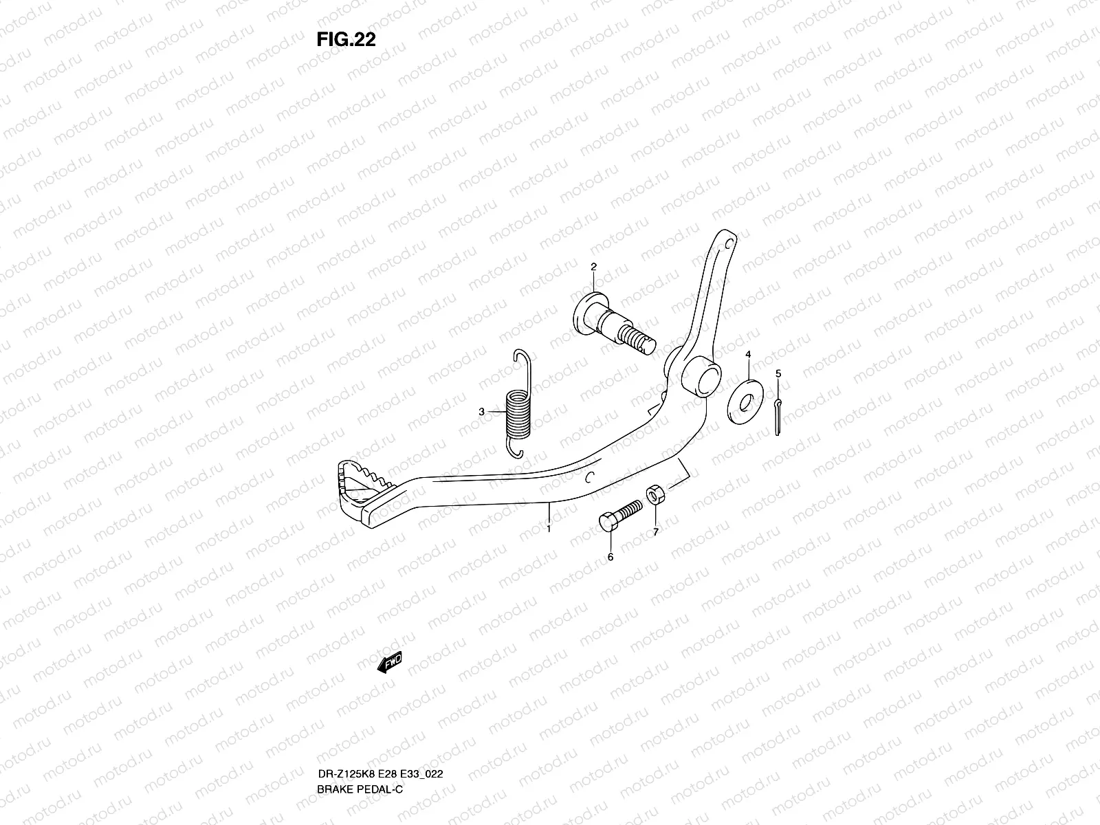 22 - BRAKE PEDAL