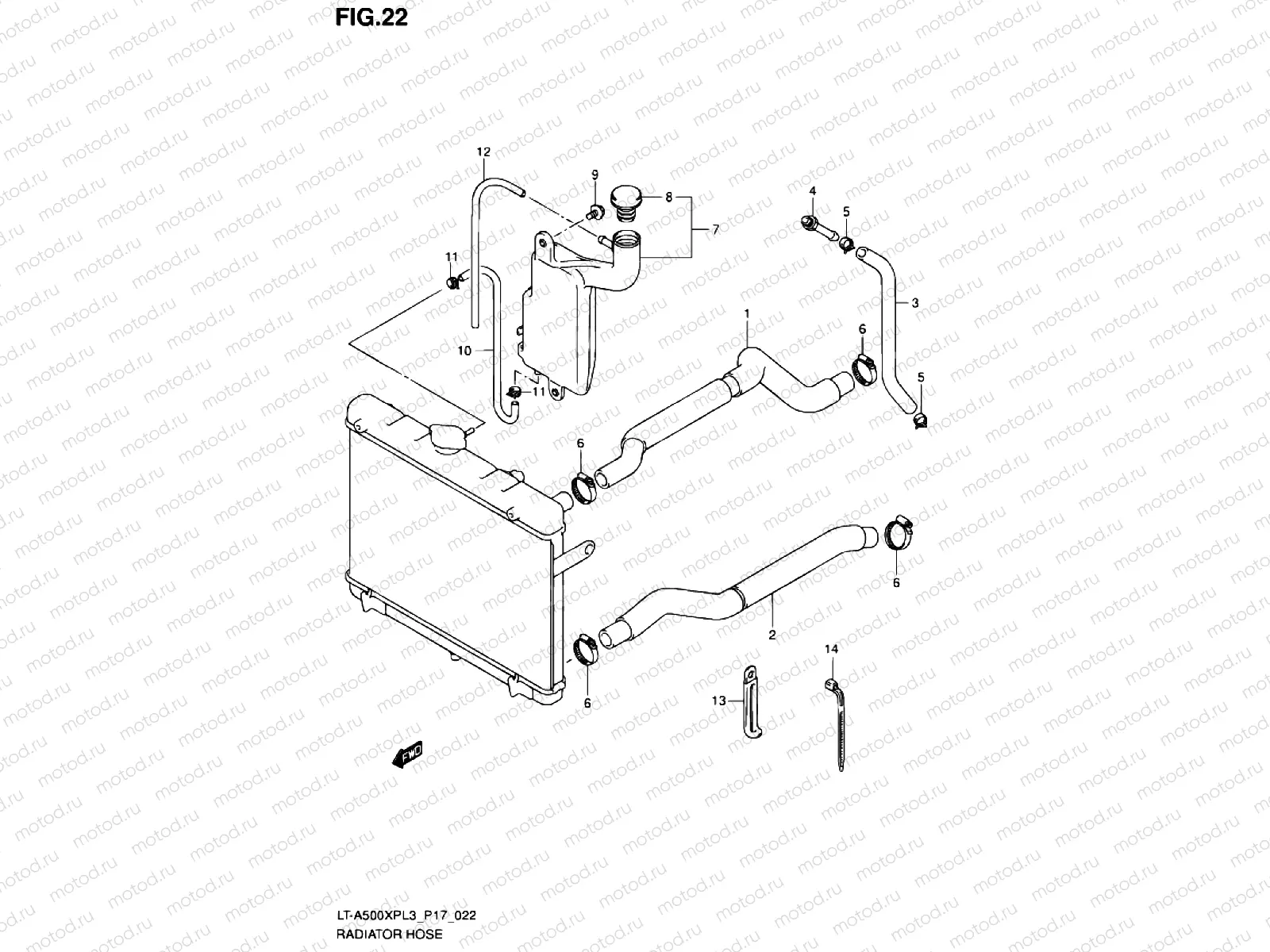 22 - COOLER PIPE