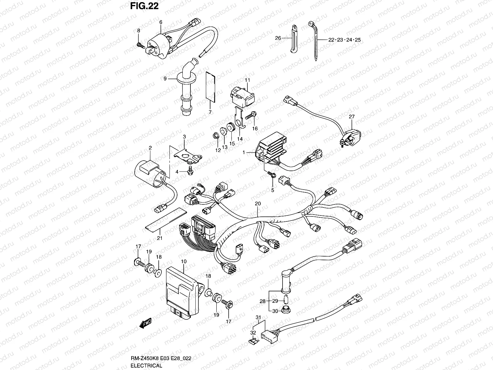 22 - ELECTRICAL (RM-Z450K8/K9)
