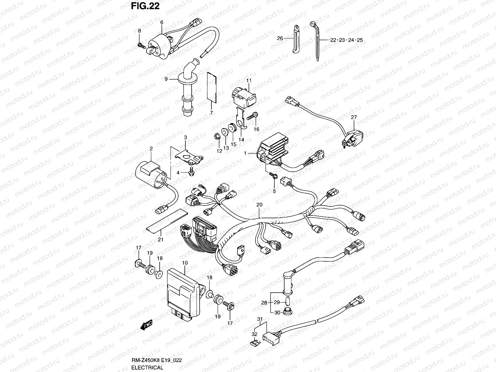 22 - ELECTRICAL (RM-Z450K8/K9)