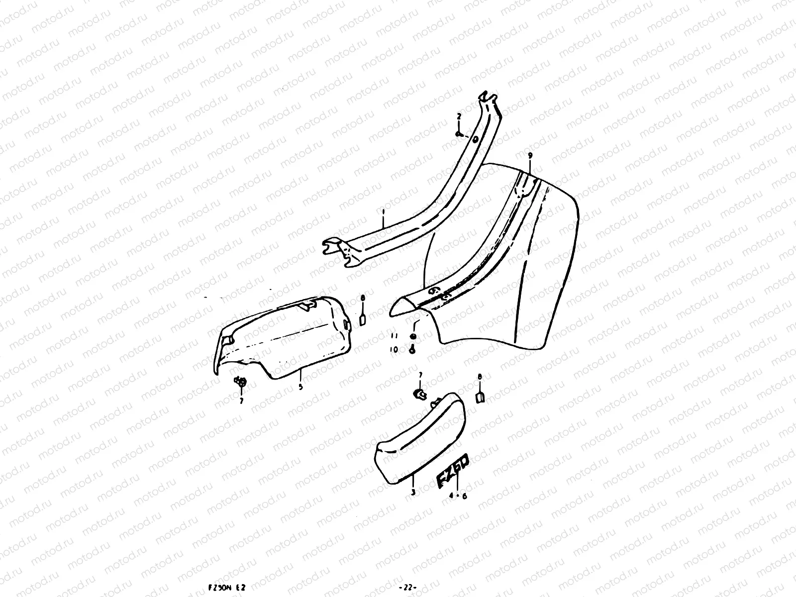 22 - FRAME COVER - LEG SHIELD