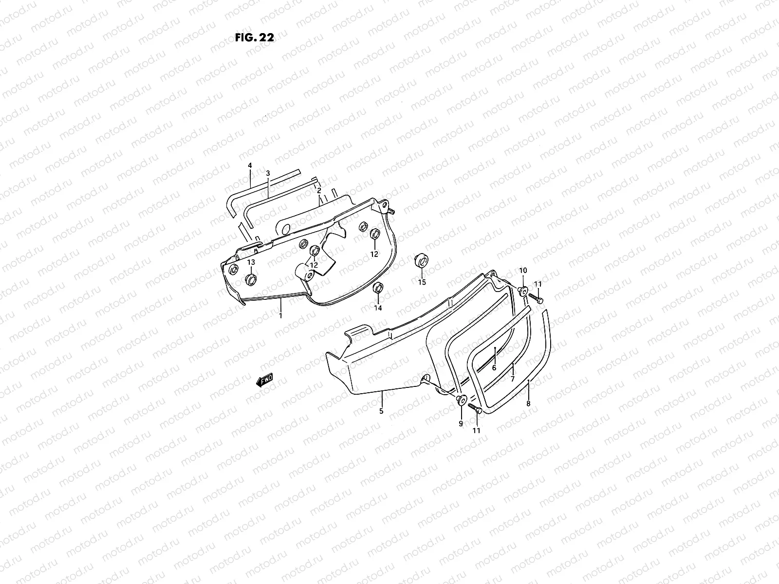 22 - FRAME COVER (MODEL G/H/J/K/L)