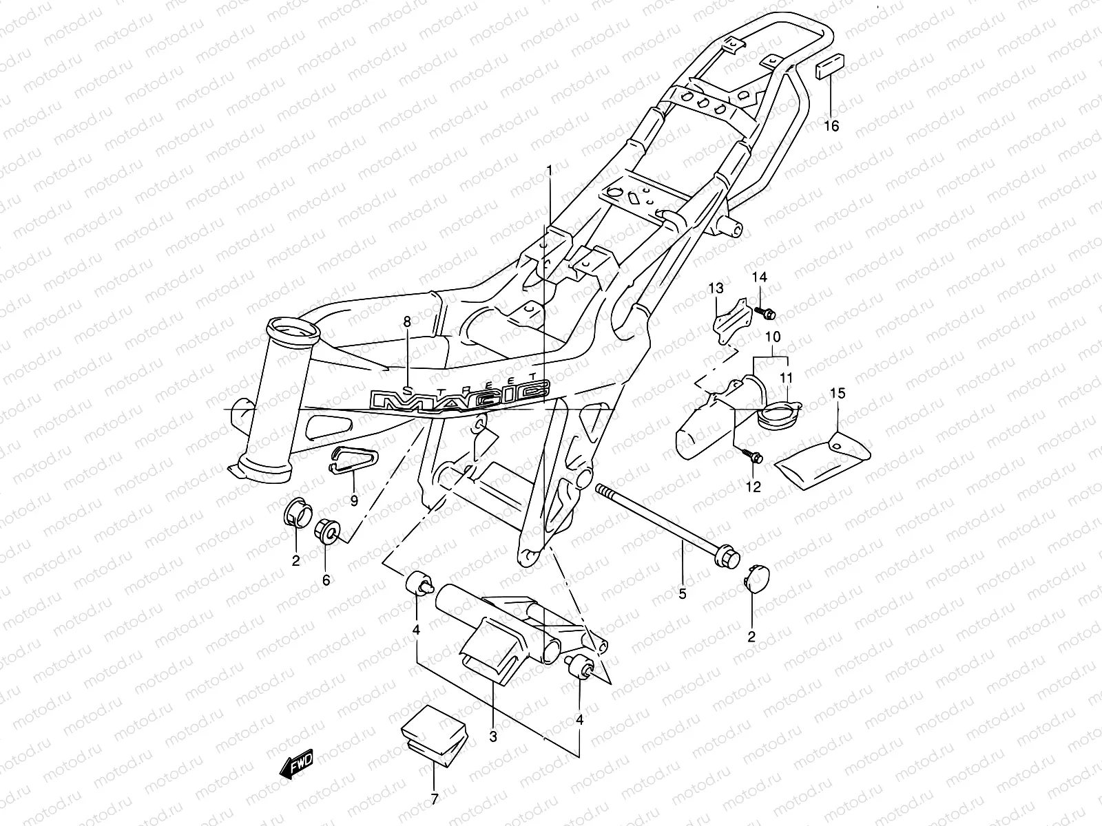 22 - FRAME (MODEL W/X)