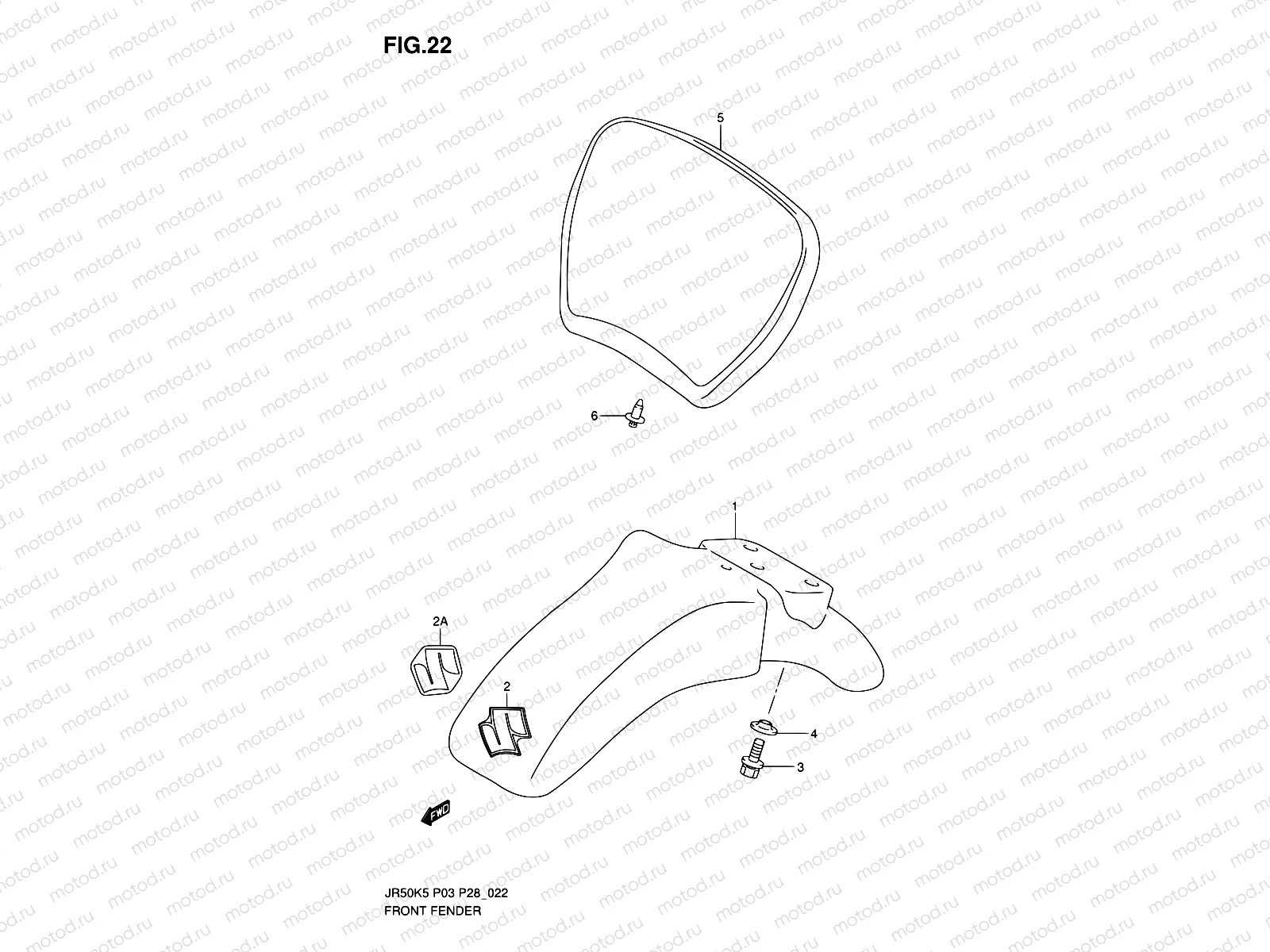 22 - FRONT FENDER