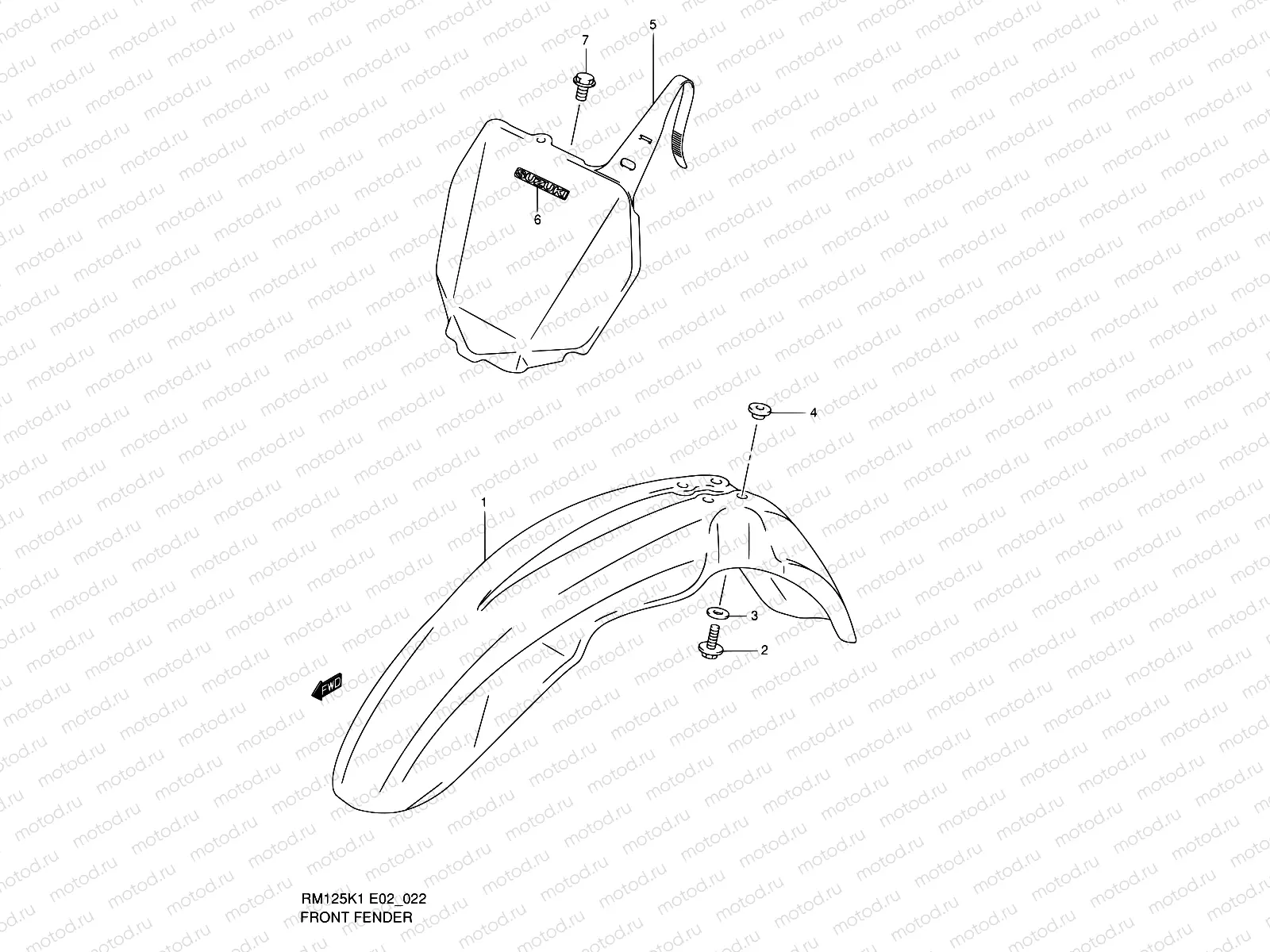 22 - FRONT FENDER