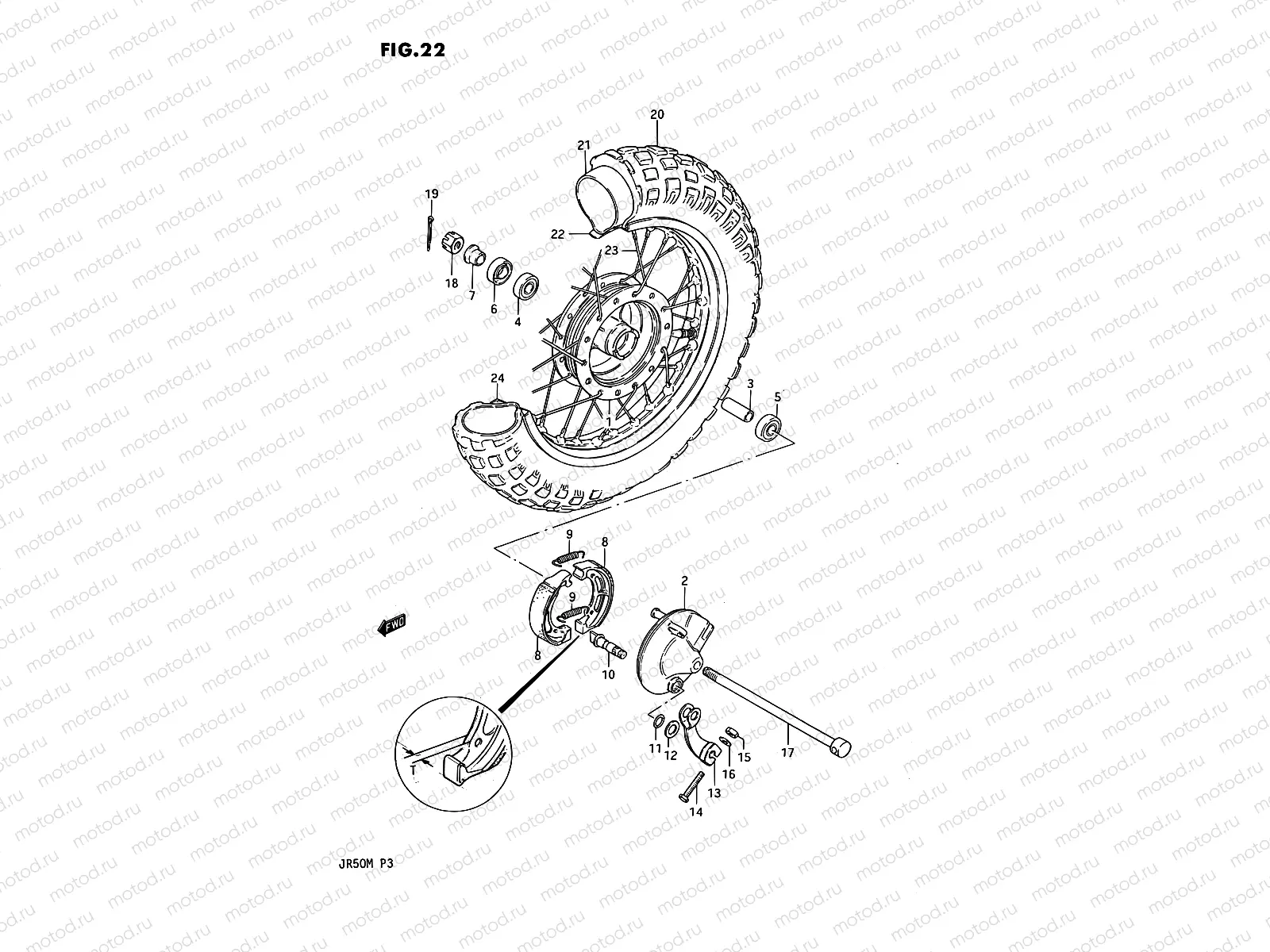 22 - FRONT WHEEL