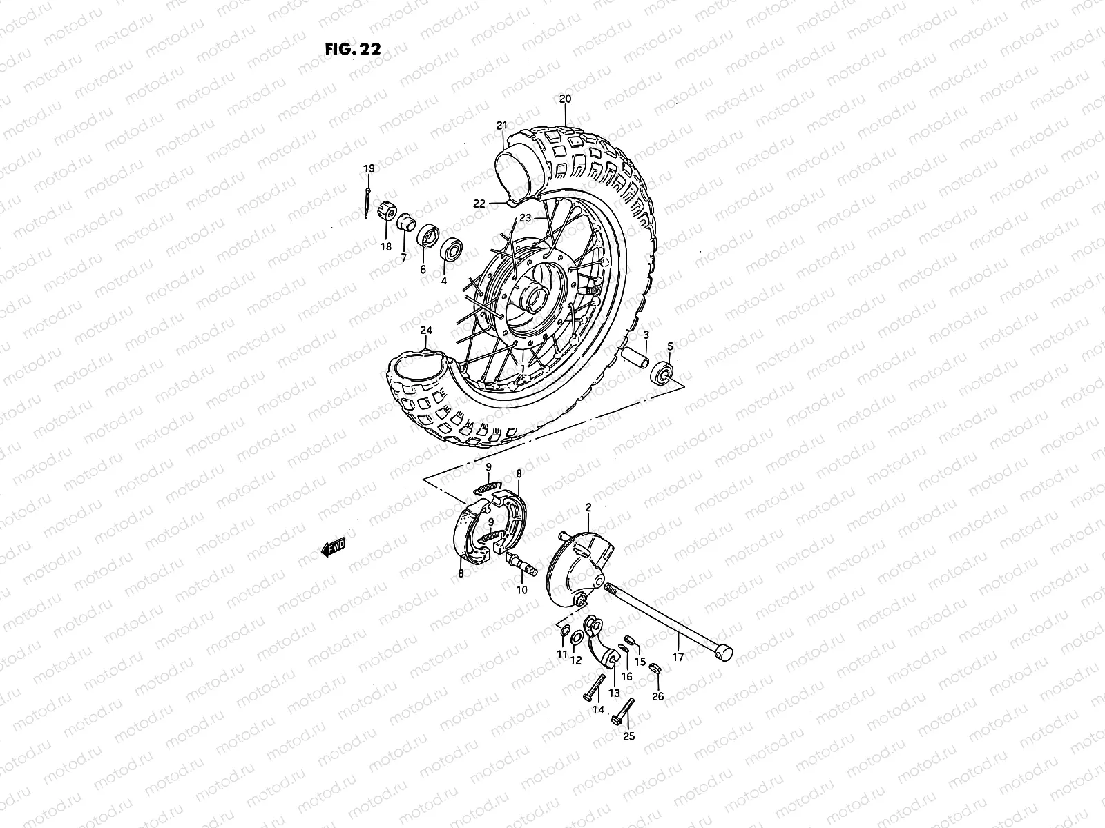 22 - FRONT WHEEL