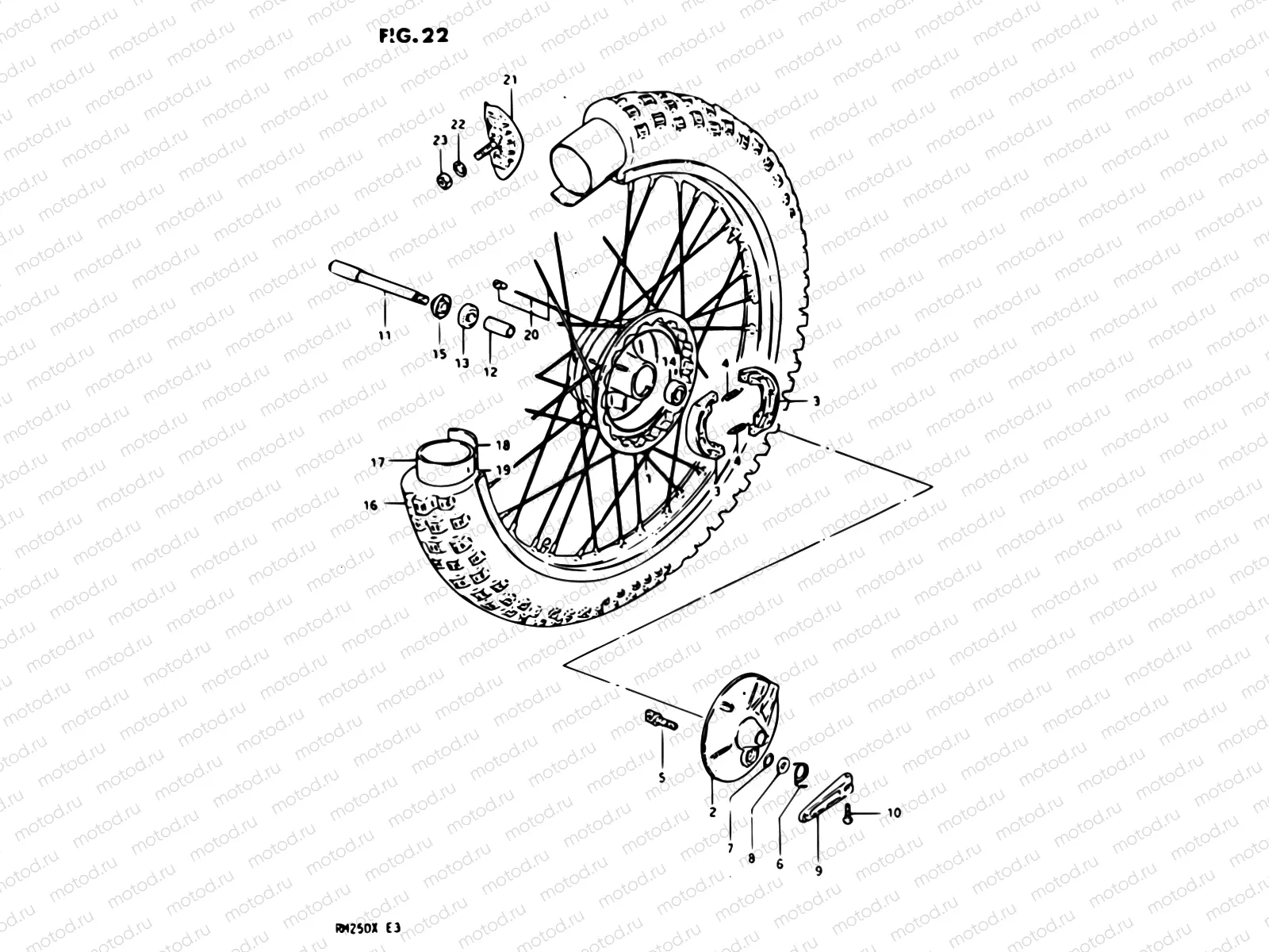 22 - FRONT WHEEL