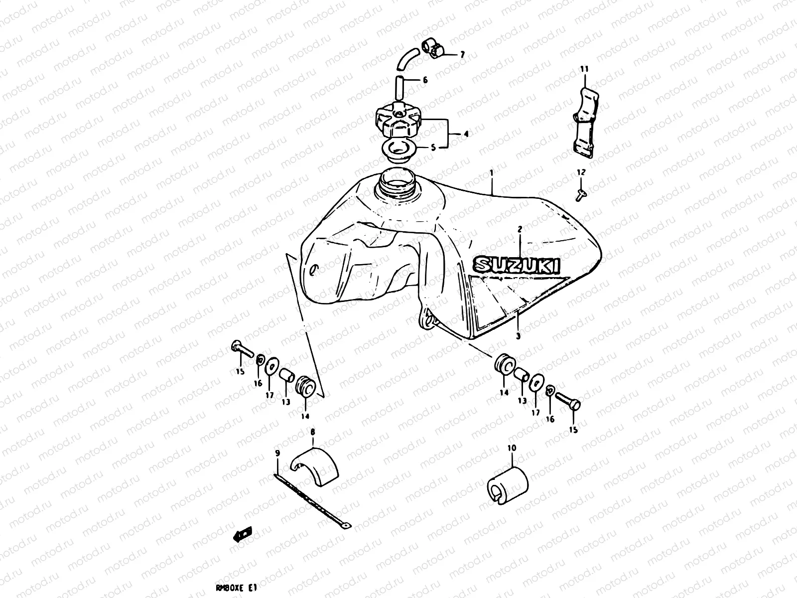 22 - FUEL TANK (MODEL D)
