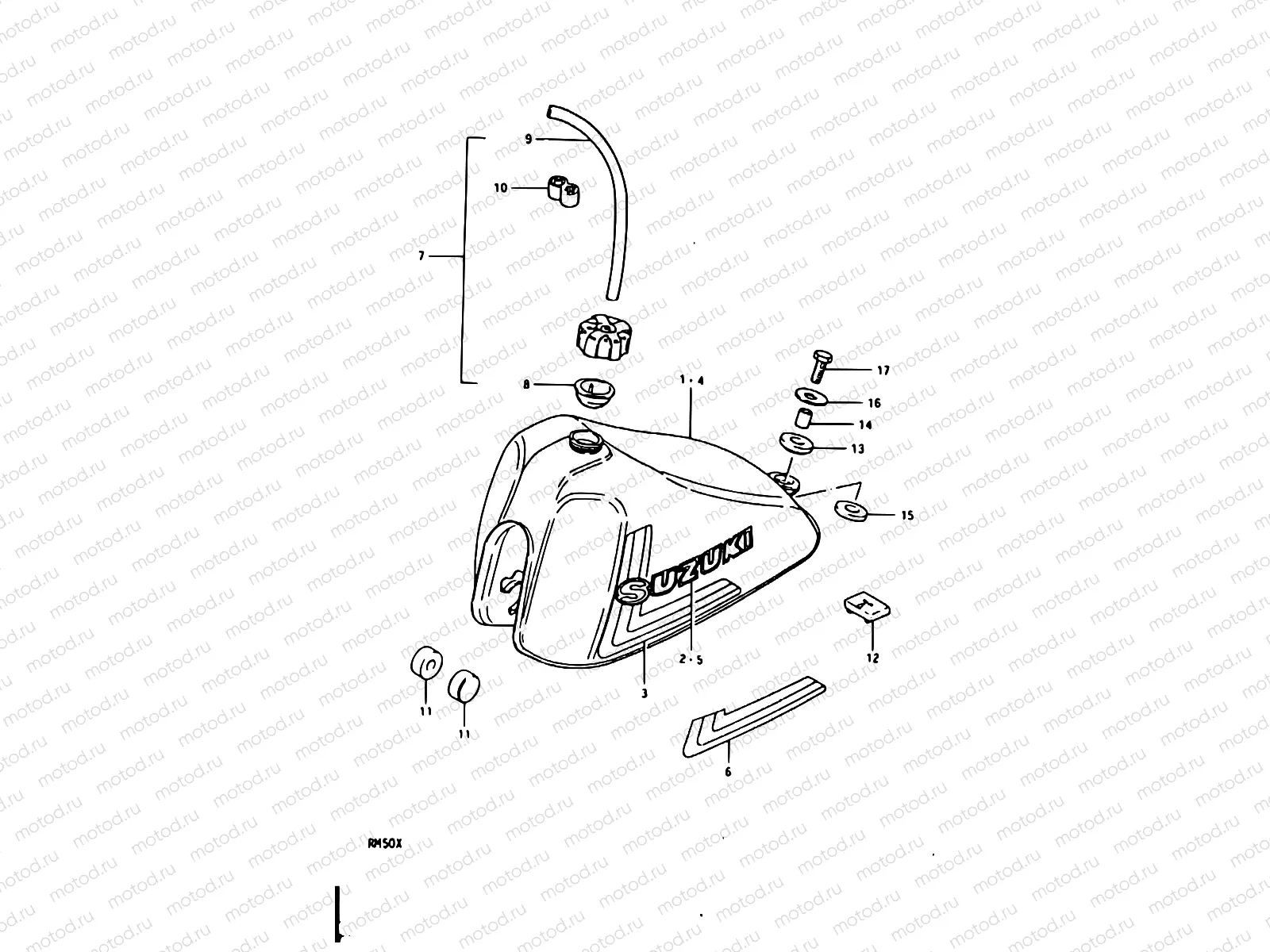 22 - FUEL TANK (RM50N, RM50T)