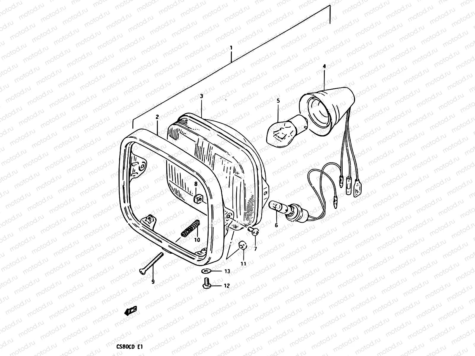 22 - HEADLAMP (E02, E17, E22)