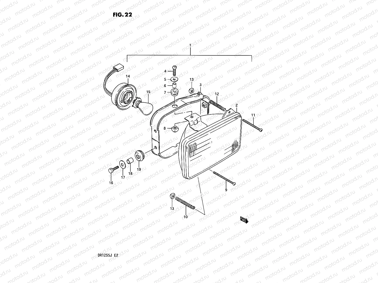 22 - HEADLAMP (E24)