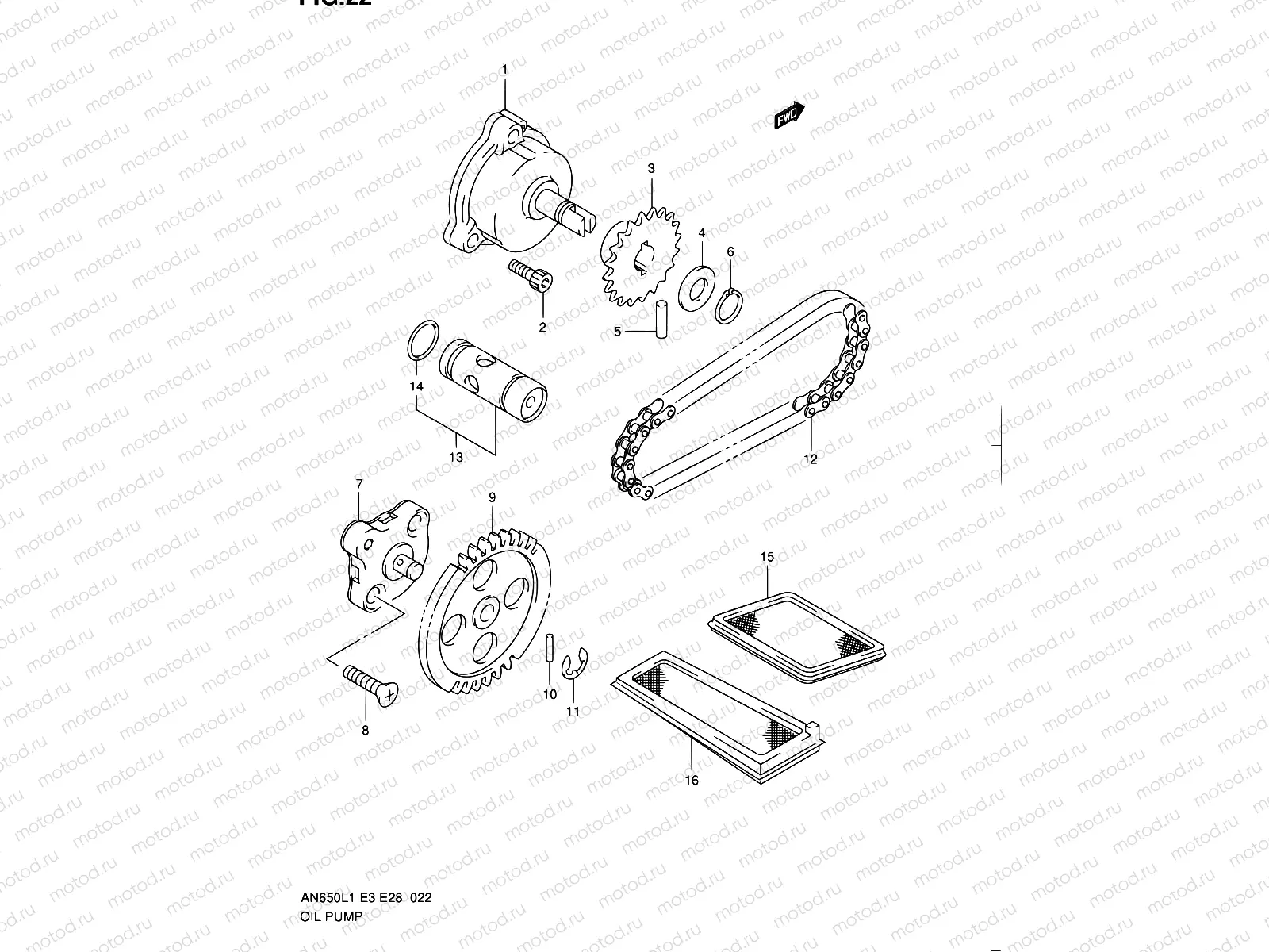 22 - OIL PUMP