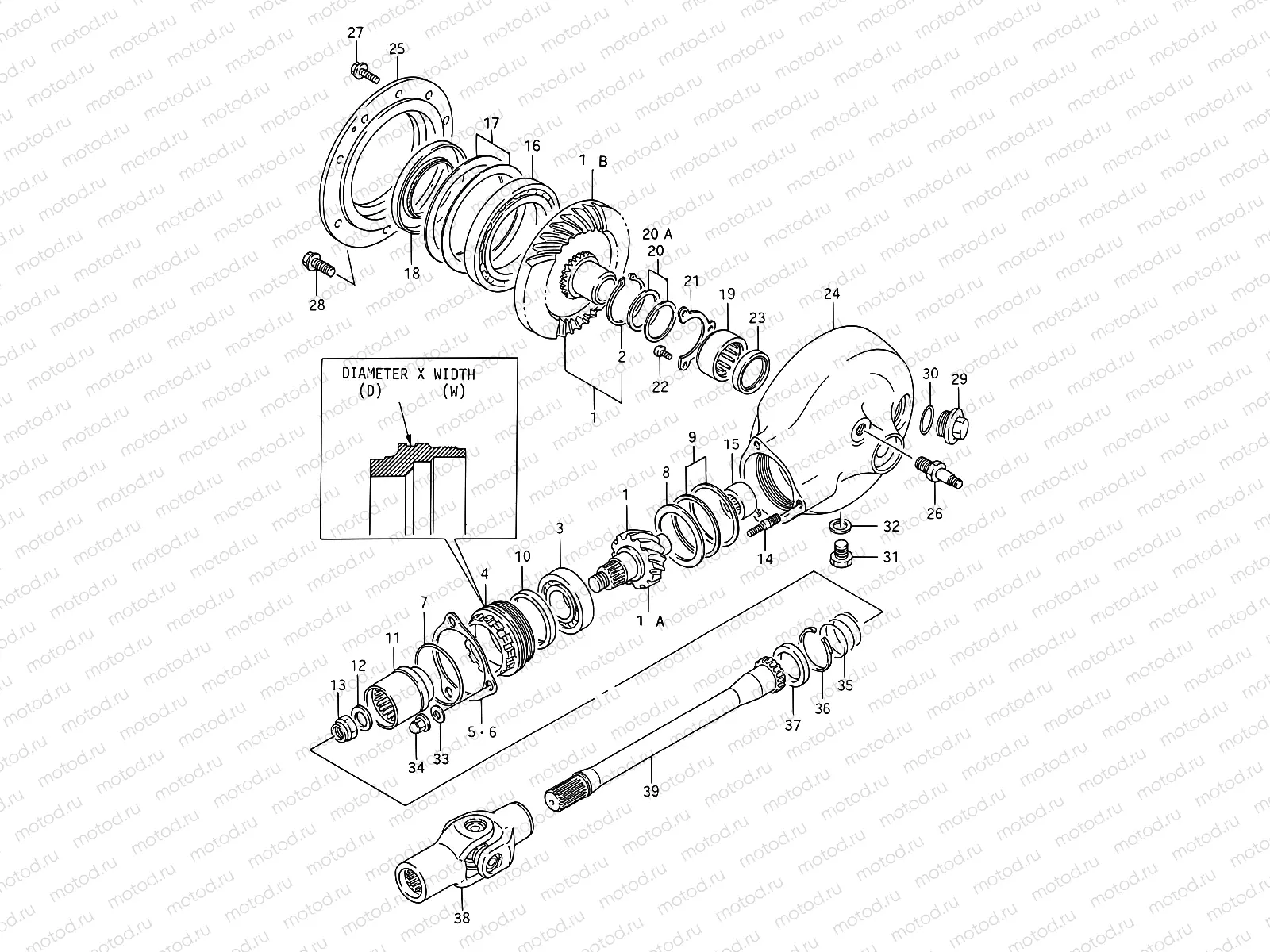 22 - PROPELLER/DRIVE GEAR