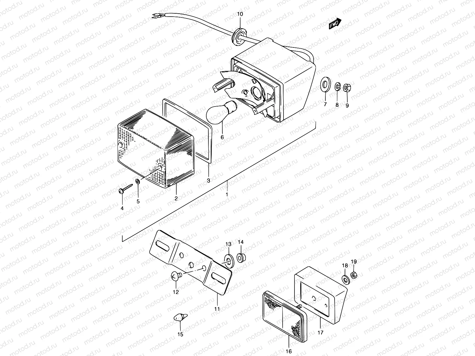 22 - REAR COMBINATION LAMP