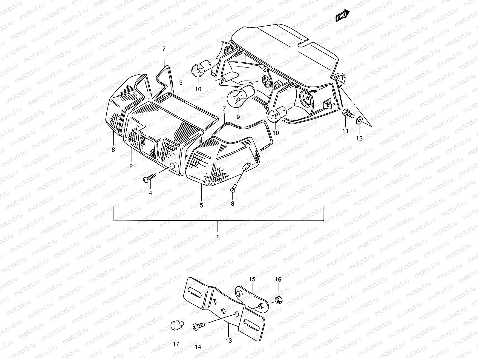 22 - REAR COMBINATION LAMP