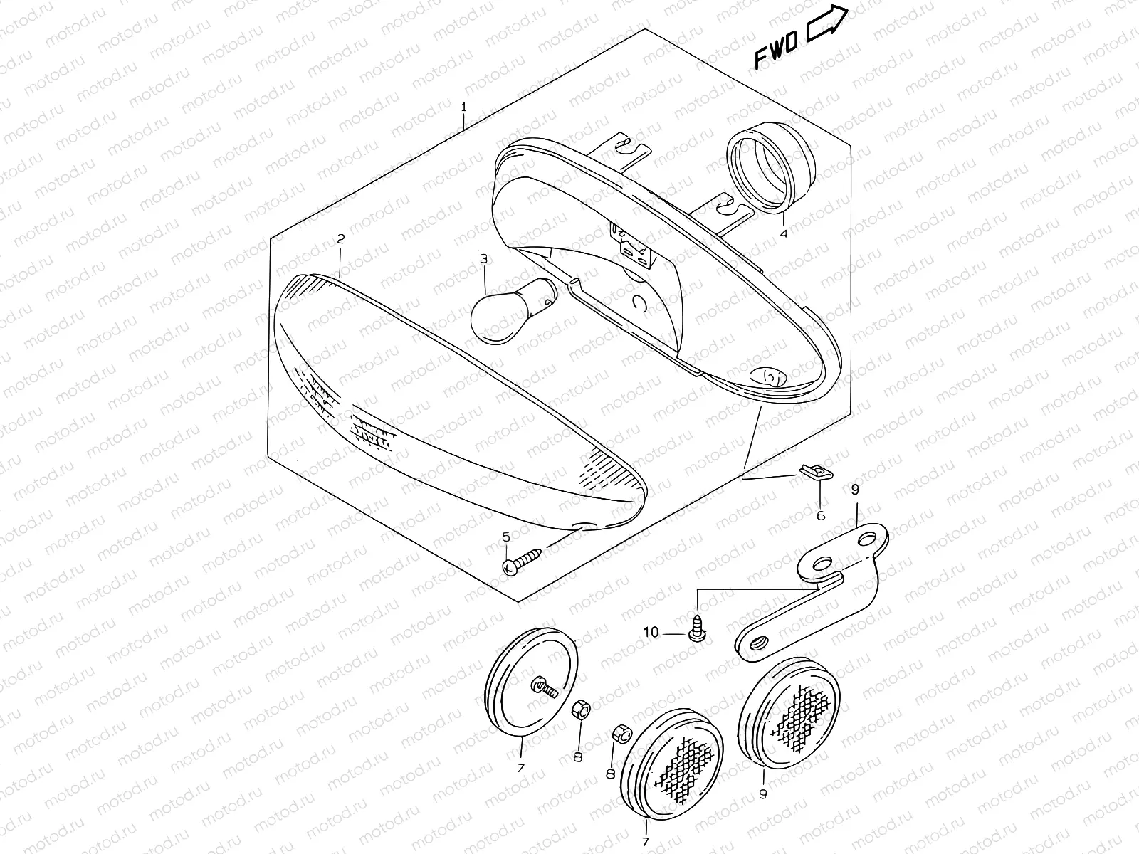22 - REAR COMBINATION LAMP