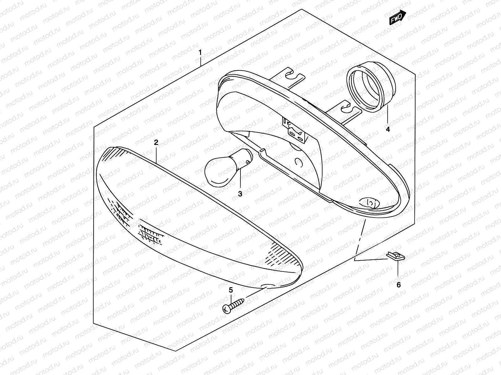 22 - REAR COMBINATION LAMP