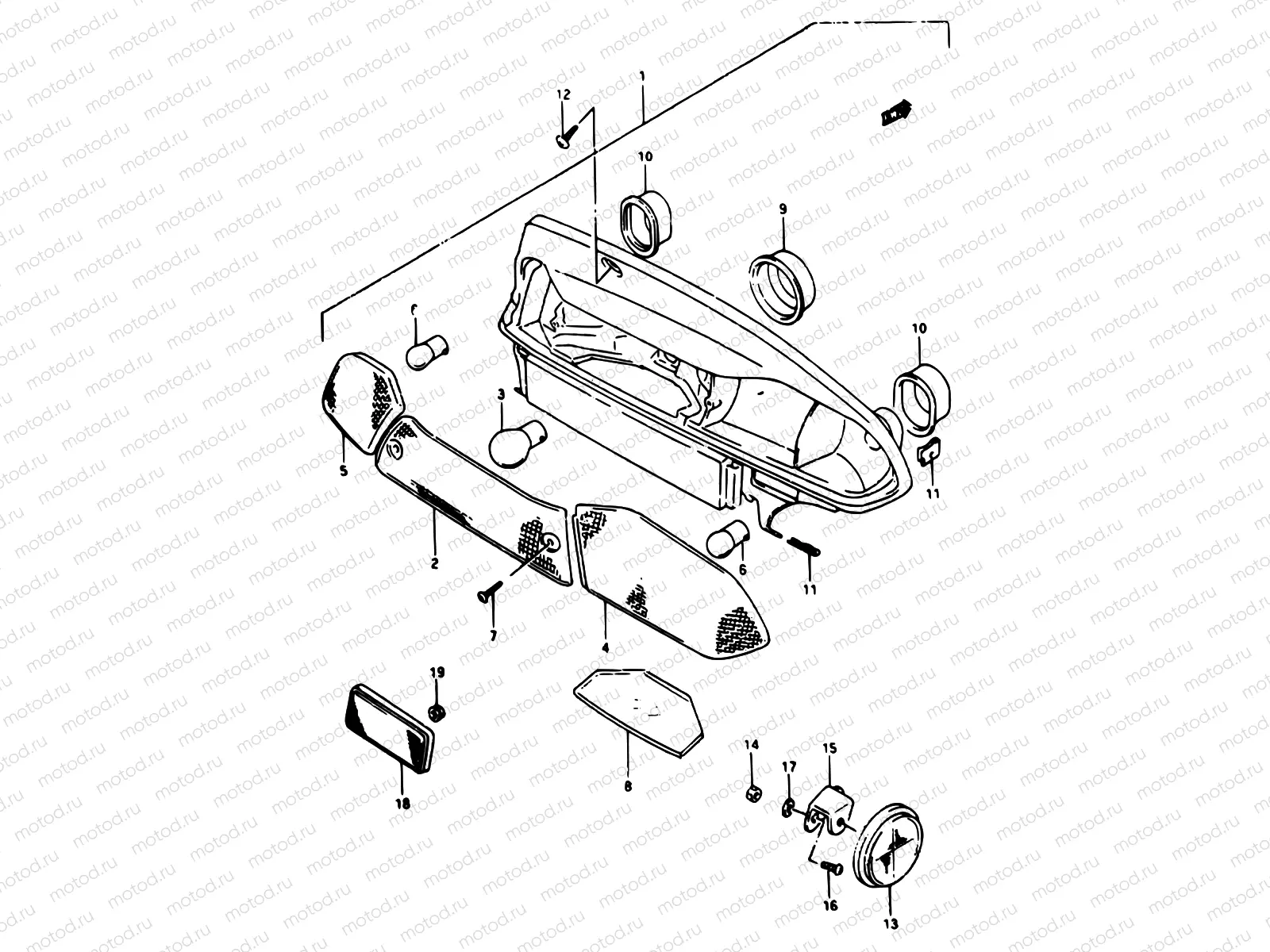 22 - REAR COMBINATION LAMP