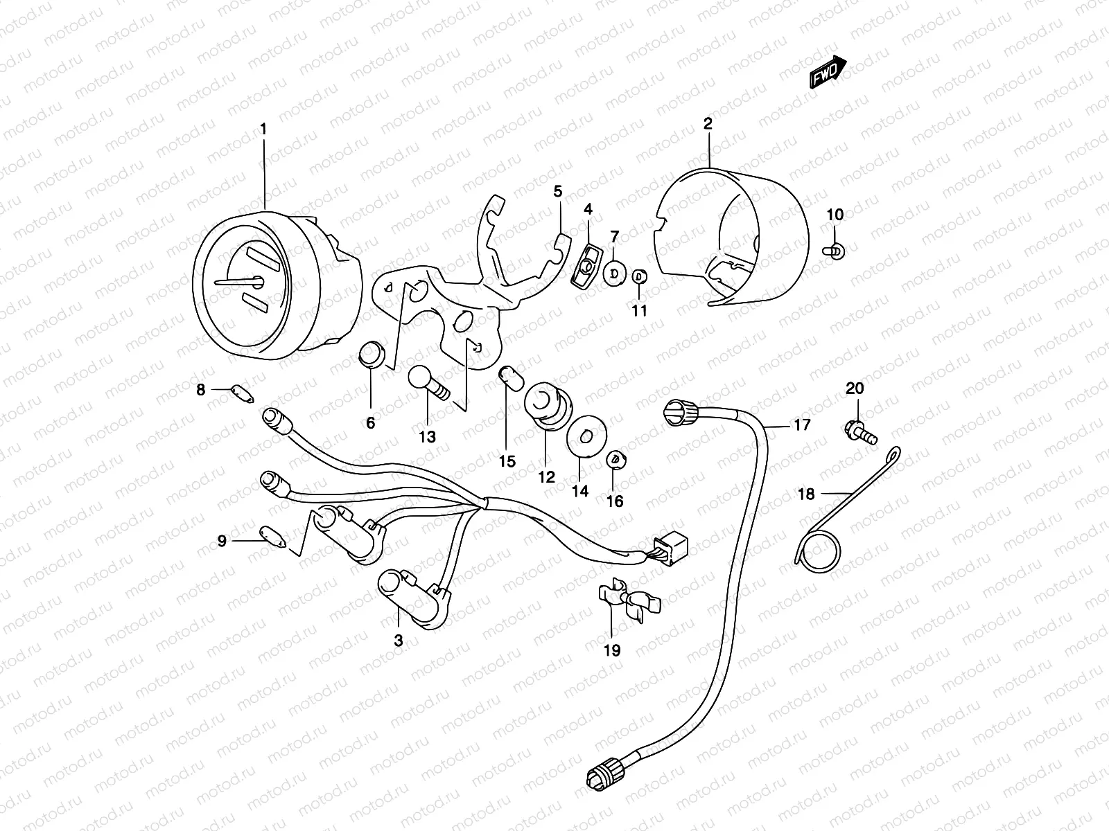 22 - SPEEDOMETER (MODEL K2)