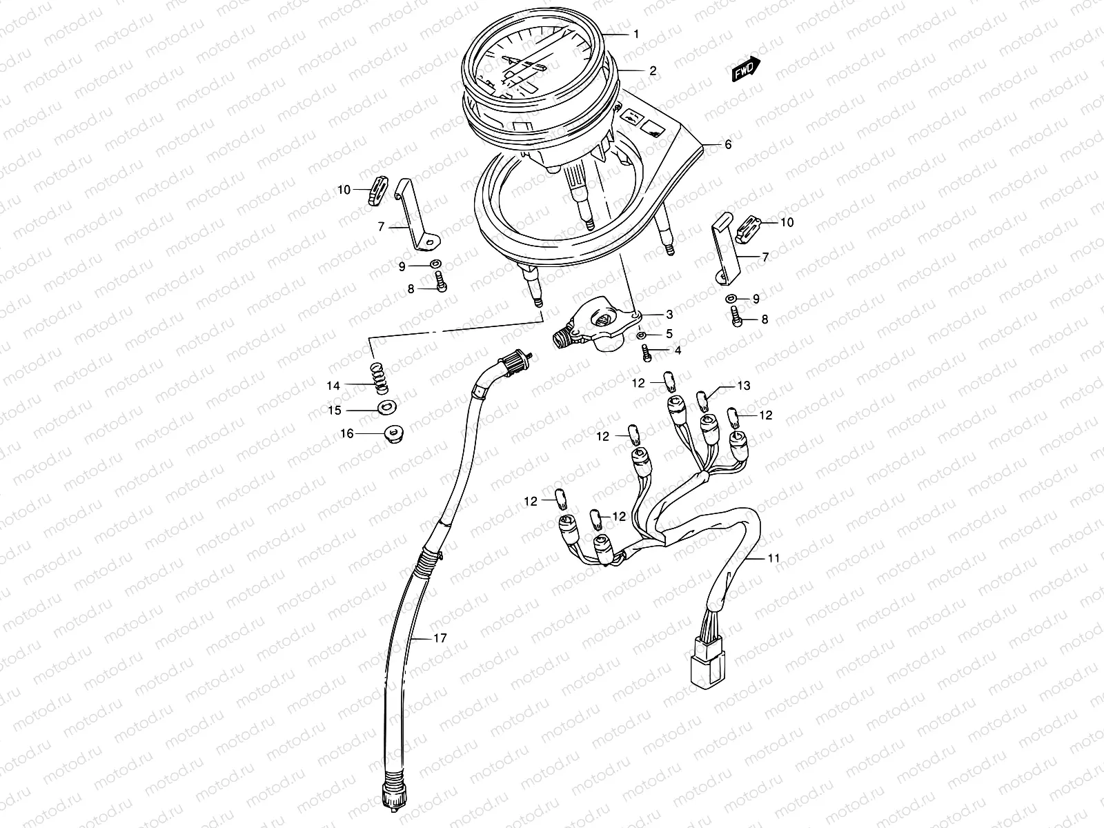 22 - SPEEDOMETER (MODEL K5/K6/K7/K8 E03,E33)