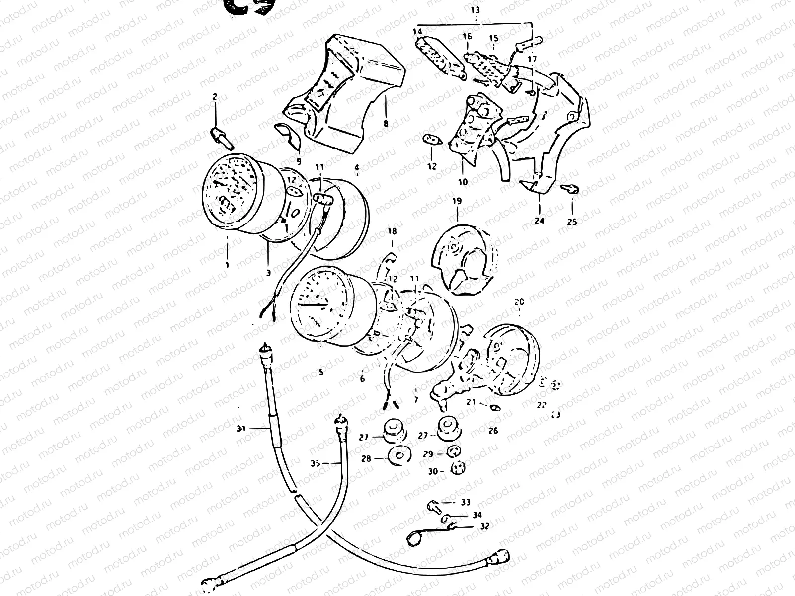 22 - SPEEDOMETER - TACHOMETER
