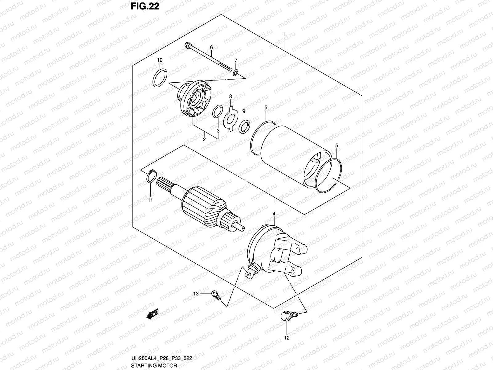 22 - STARTING MOTOR