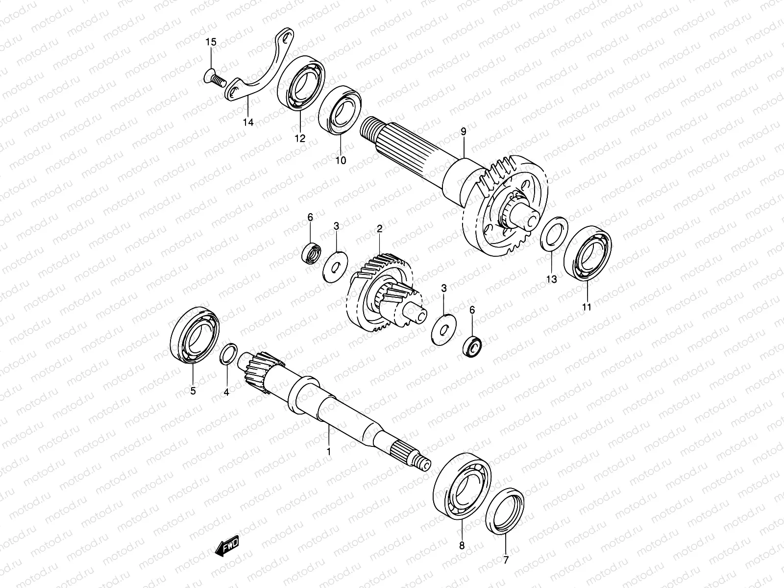 22 - TRANSMISSION (2)(MODEL K3/K4)