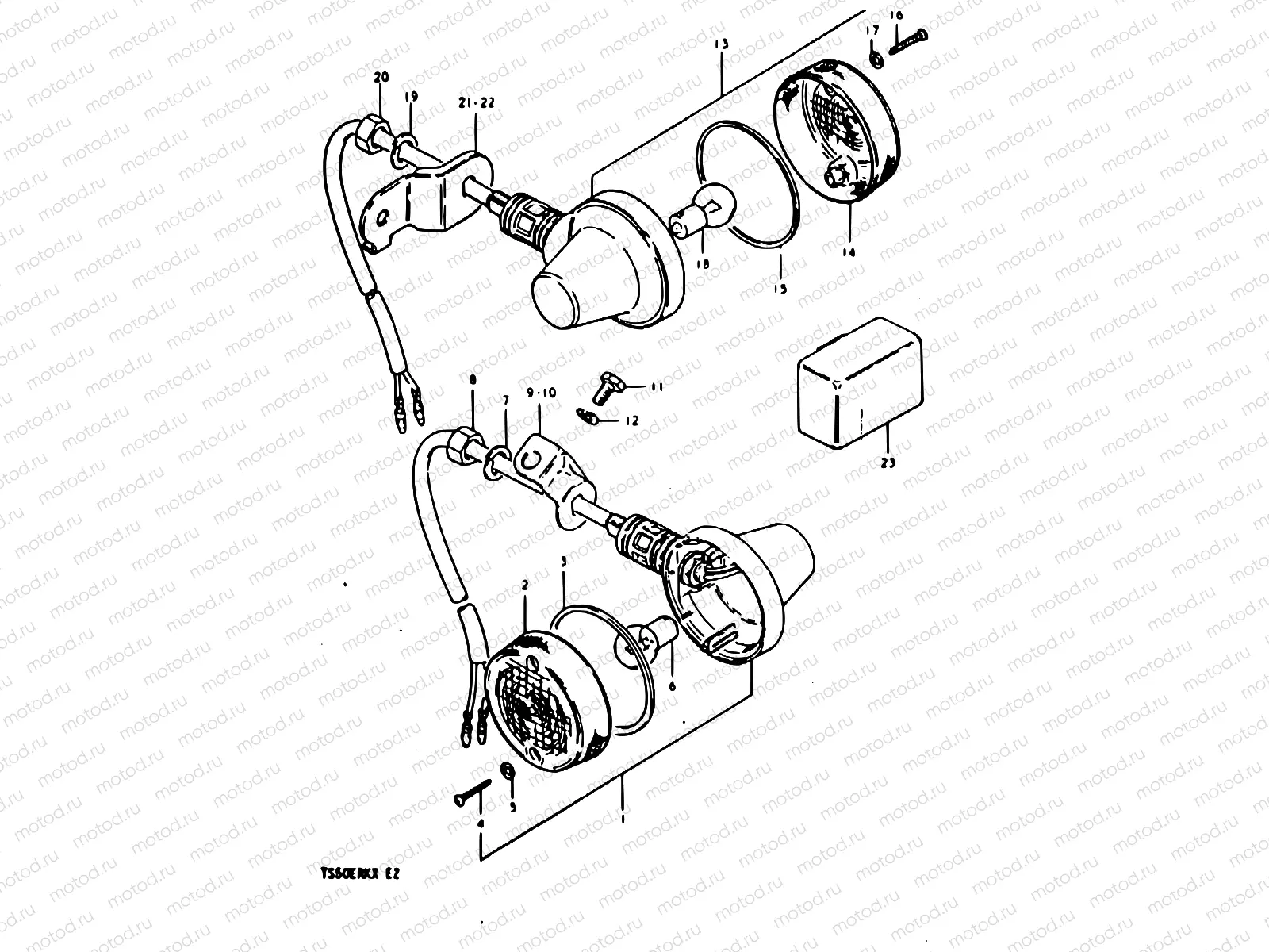 22 - TURN SIGNAL LAMP