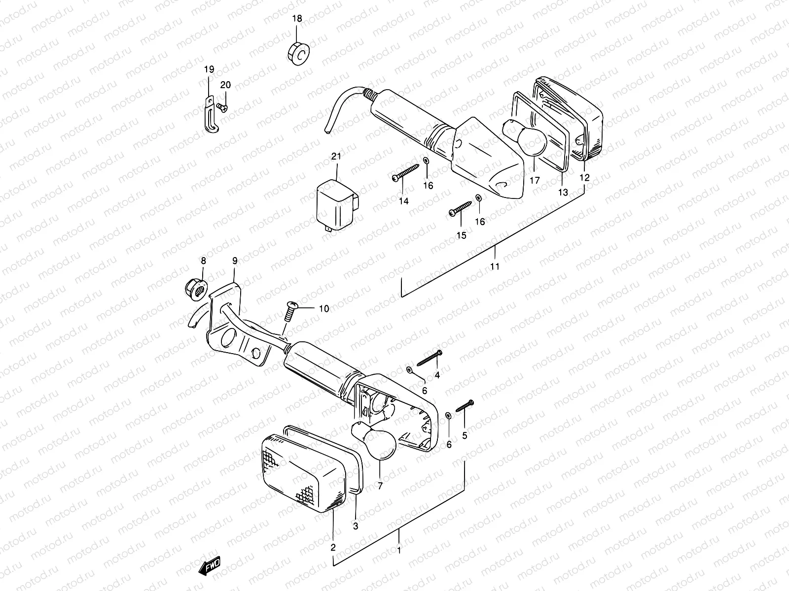 22 - TURN SIGNAL LAMP